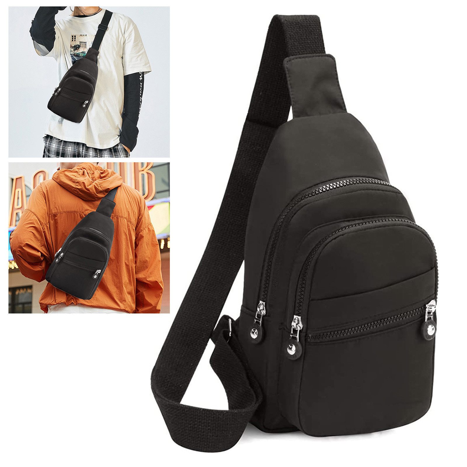REDOM Schultertasche Brusttasche Sling Schulter Rucksack günstig online kaufen
