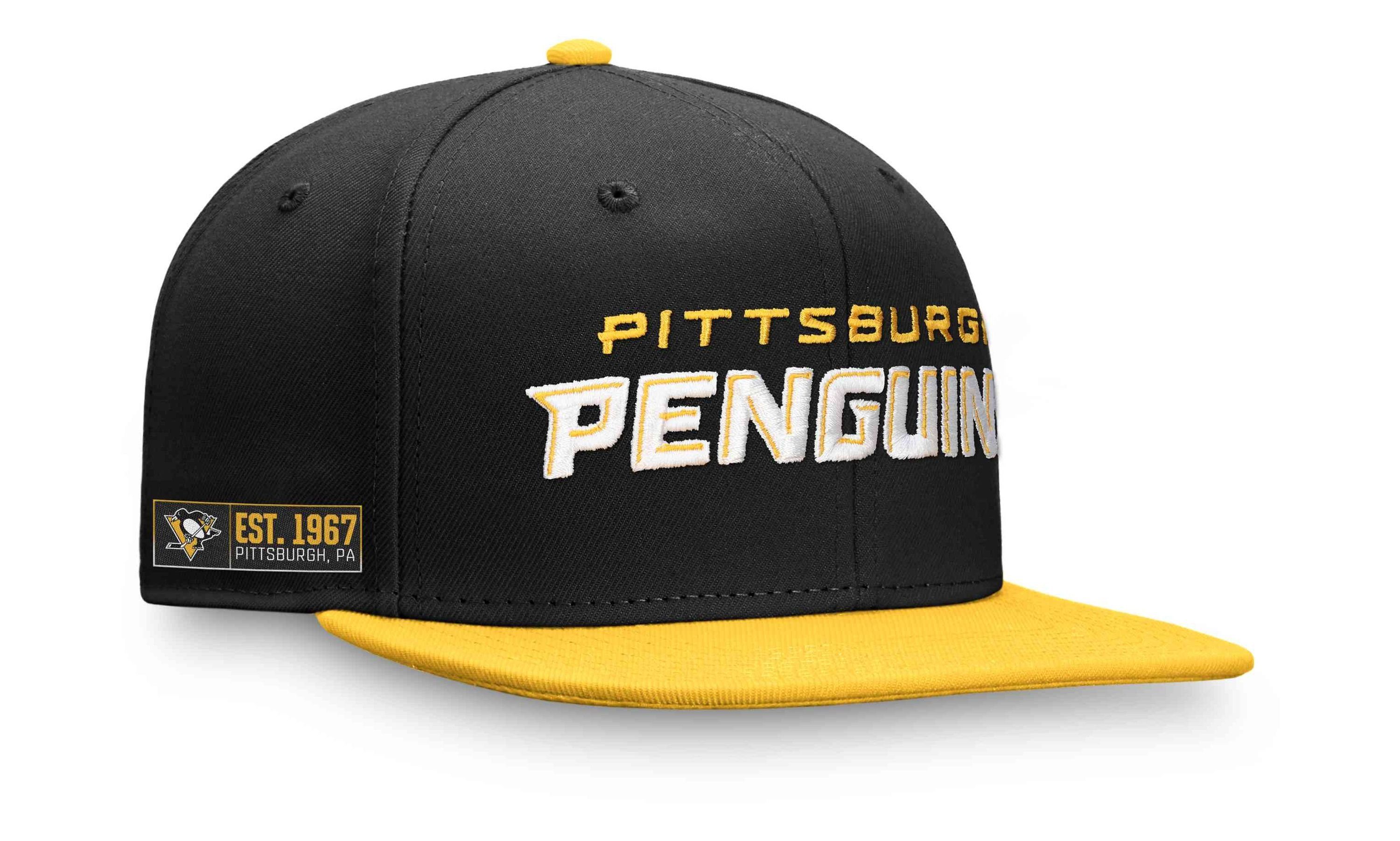 Fanatics Snapback Cap Pittsburgh Blocked Color Penguins Iconic NHL