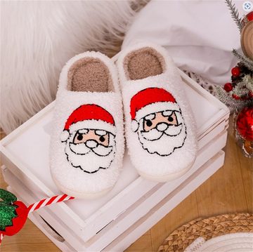 Dekorative Damen Herren Winter Baumwolle Hausschuhe, Plüsch Hausschuhe Plüsch Hausschuhe (1-tlg) Weihnachten Plüsch Hausschuhe, Weihnachtsgeschenk
