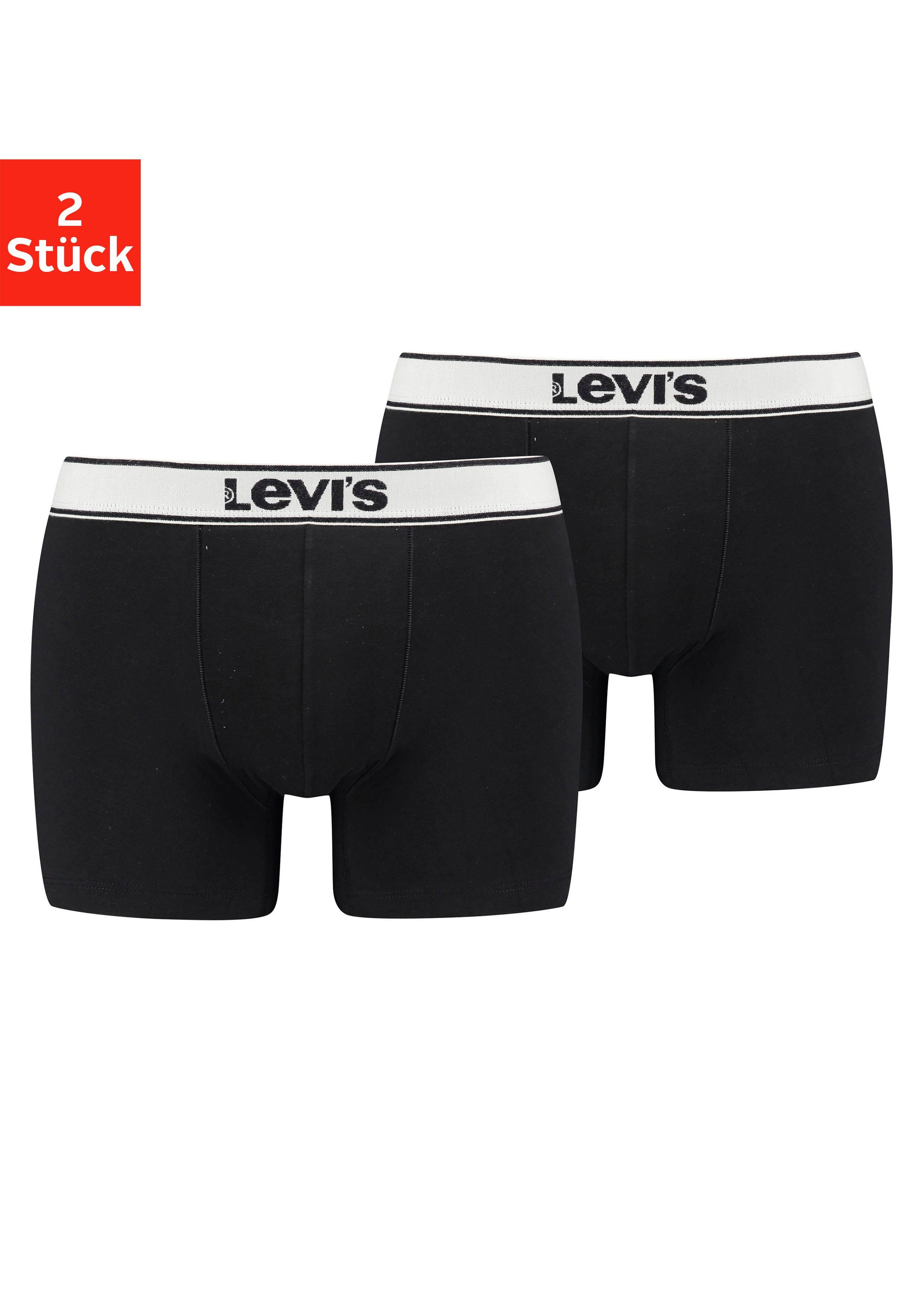 Levi's® Boxer (Packung, 2-St) VINTAGE schwarz-meliert