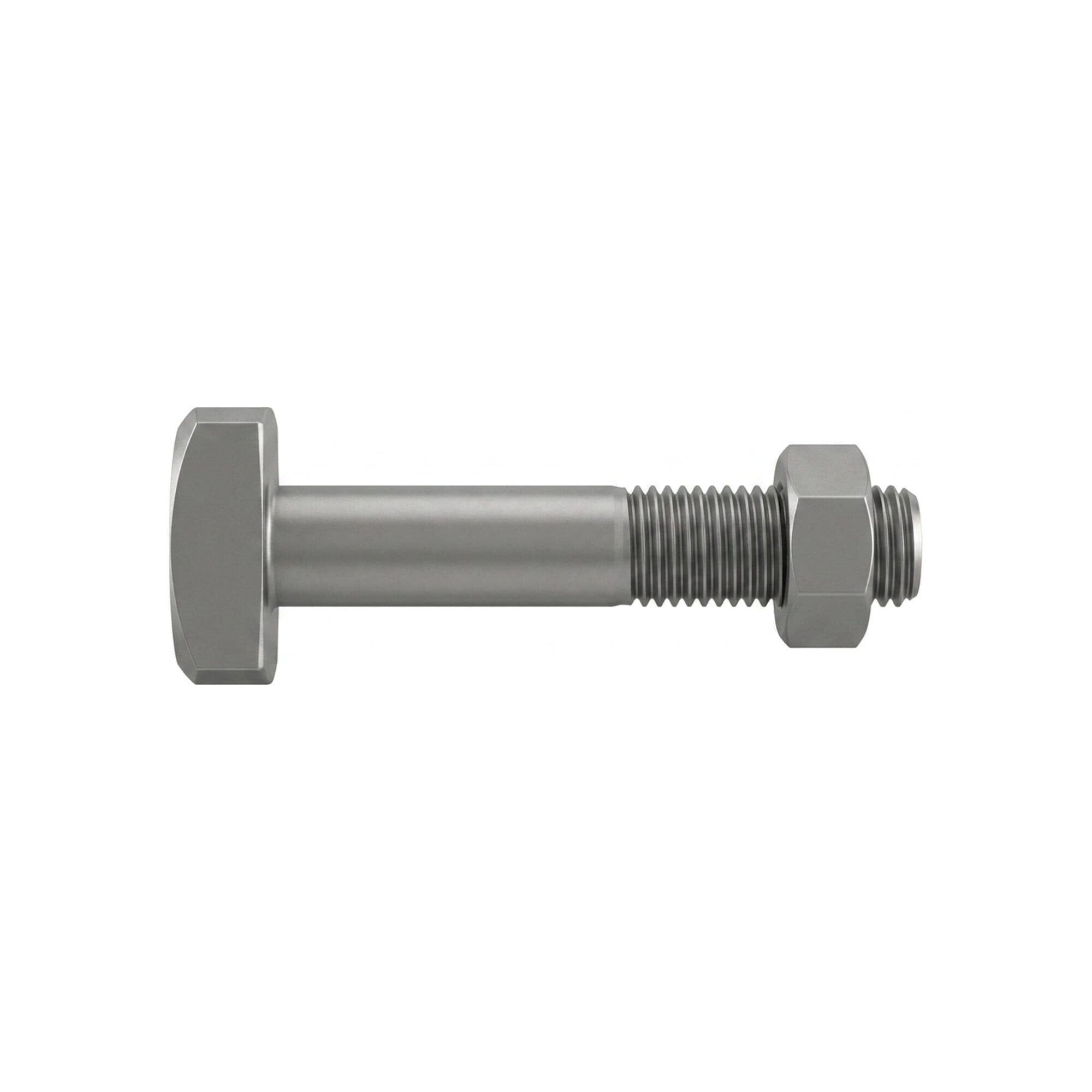 Contorion Schraube DIN 261 Hammerkopfschraube M10x50 Stahl 4.6 blank m. Mutter 25 Stk