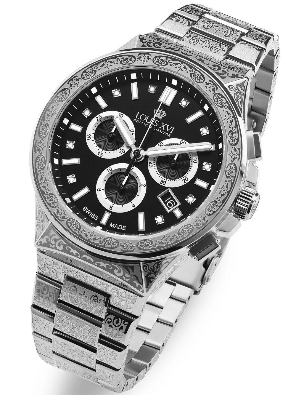 LOUIS XVI Quarzuhr Louis XVI LXVI1214 Le Monarque Chronograph Herrenuhr 42m günstig online kaufen