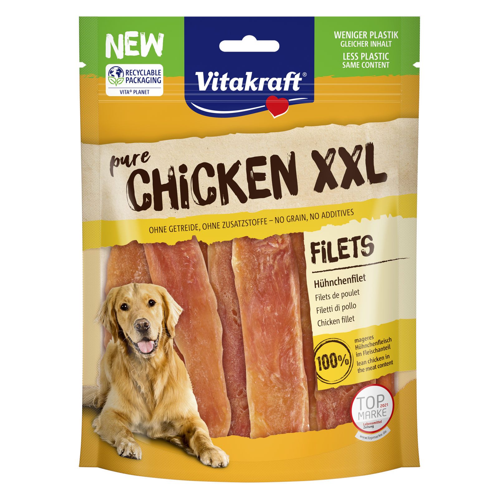 Vitakraft Hundesnack Chicken XXL Hühnchenfilet, Snack für: Hunde von Vitakraft