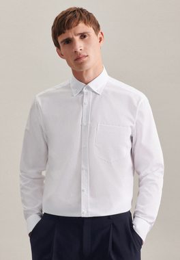 seidensticker Businesshemd Regular Regular Langarm Button-Down-Kragen Uni