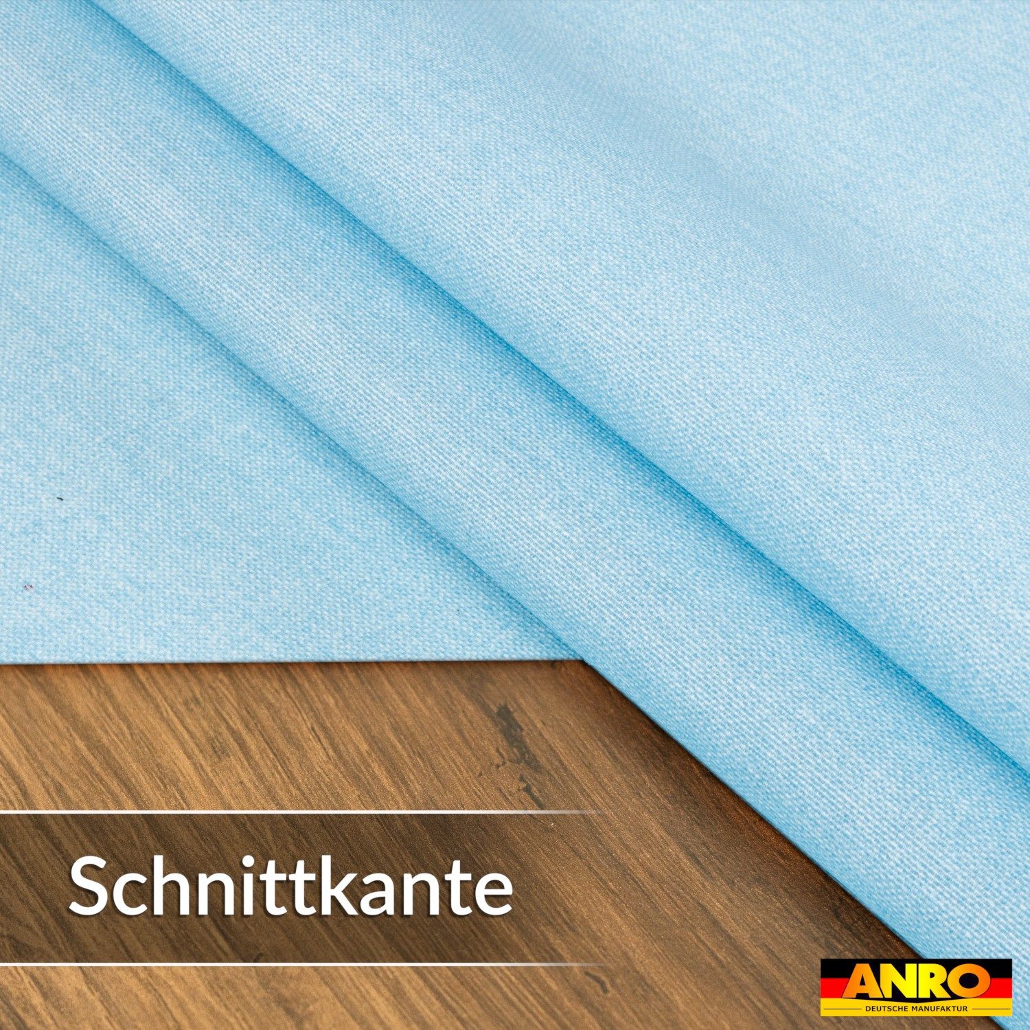ANRO Tischdecke DanceDirty abwaschbar Leinenoptik wetterfest Falschuni Modern (Einzelstück 1-tlg, eine Tischdecke), Stofftischdecke schmutzabweisend 160x140cm Uni Hellblau