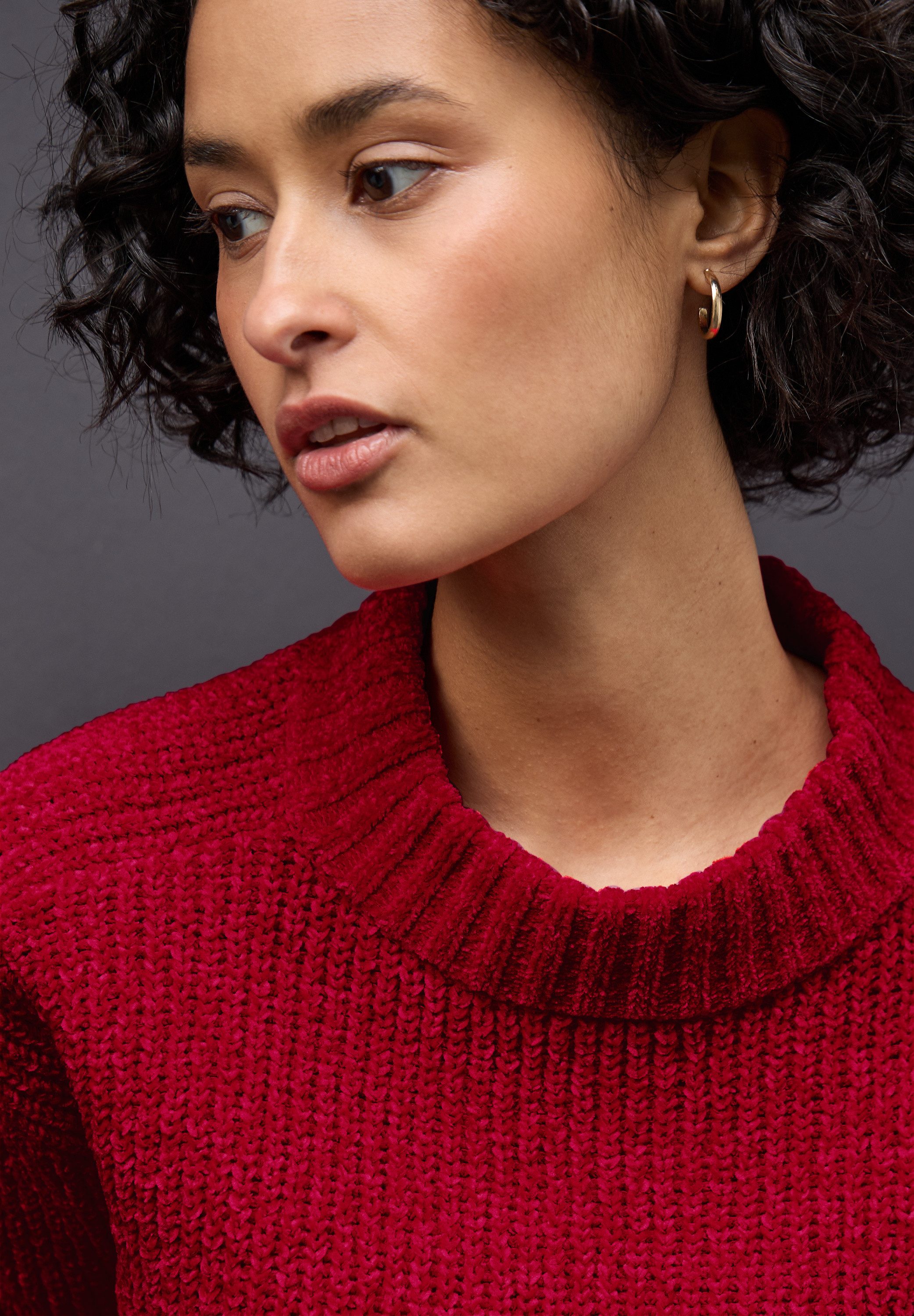 STREET ONE Strickpullover mit Rippbündchen