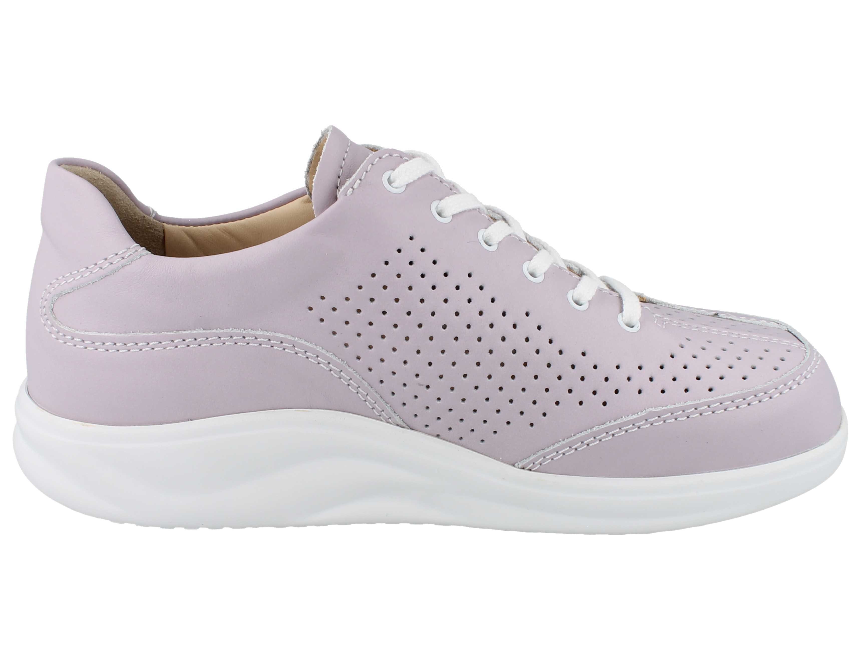 Finn Comfort FINN COMFORT FINNAMIC Oze Damen Halbschuhe rose Glattleder - Größe: Schnürschuh Wechselfußbett