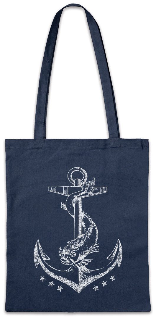 Beuteltasche Anchor II Stofftasche Anker Tattoo Segler Segeln Sport Sports Sailor