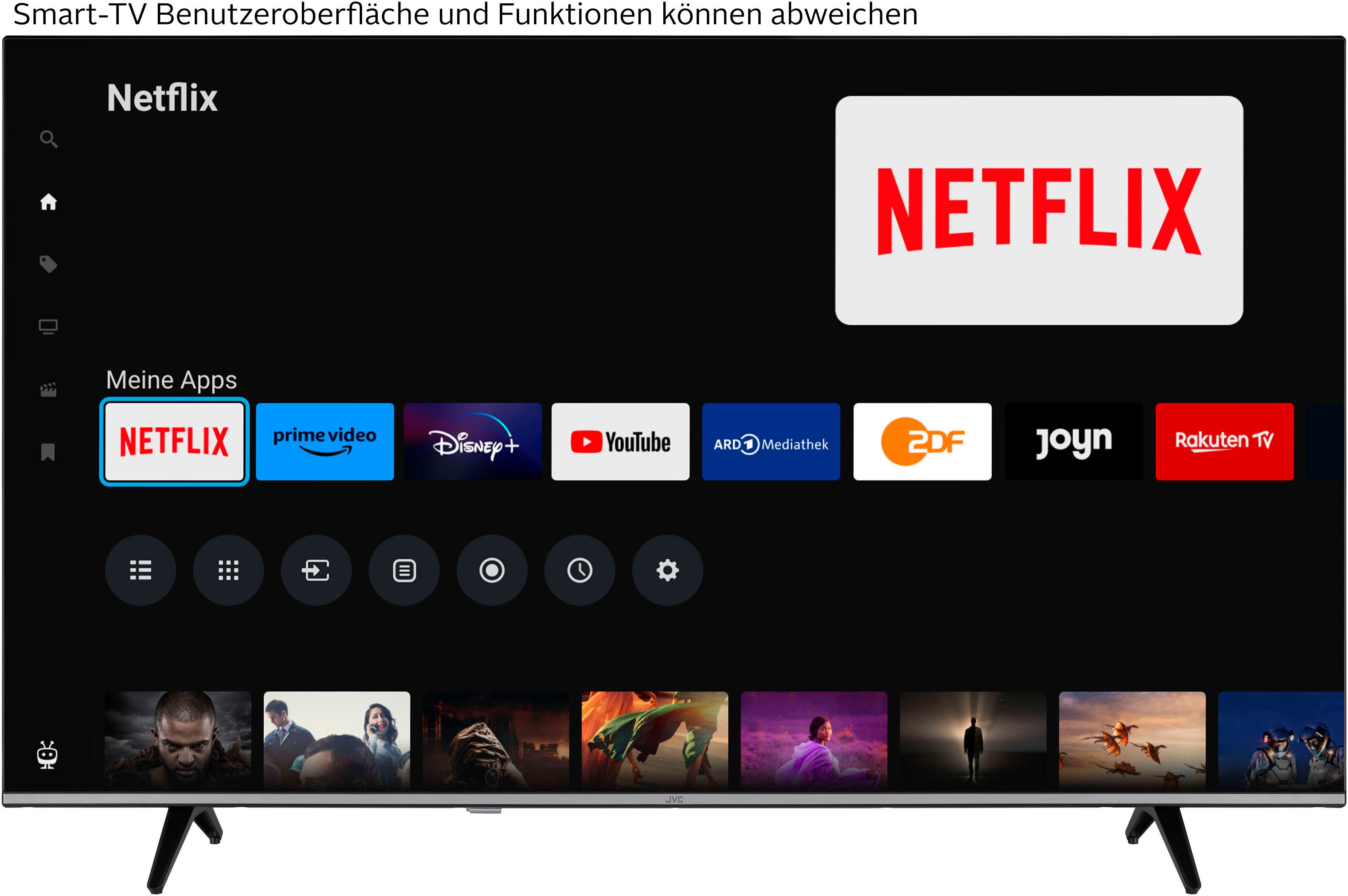JVC LT-55VU7555 DLED-Fernseher (139 cm/55 Zoll, schwarz ! RABATT: 50.05%
