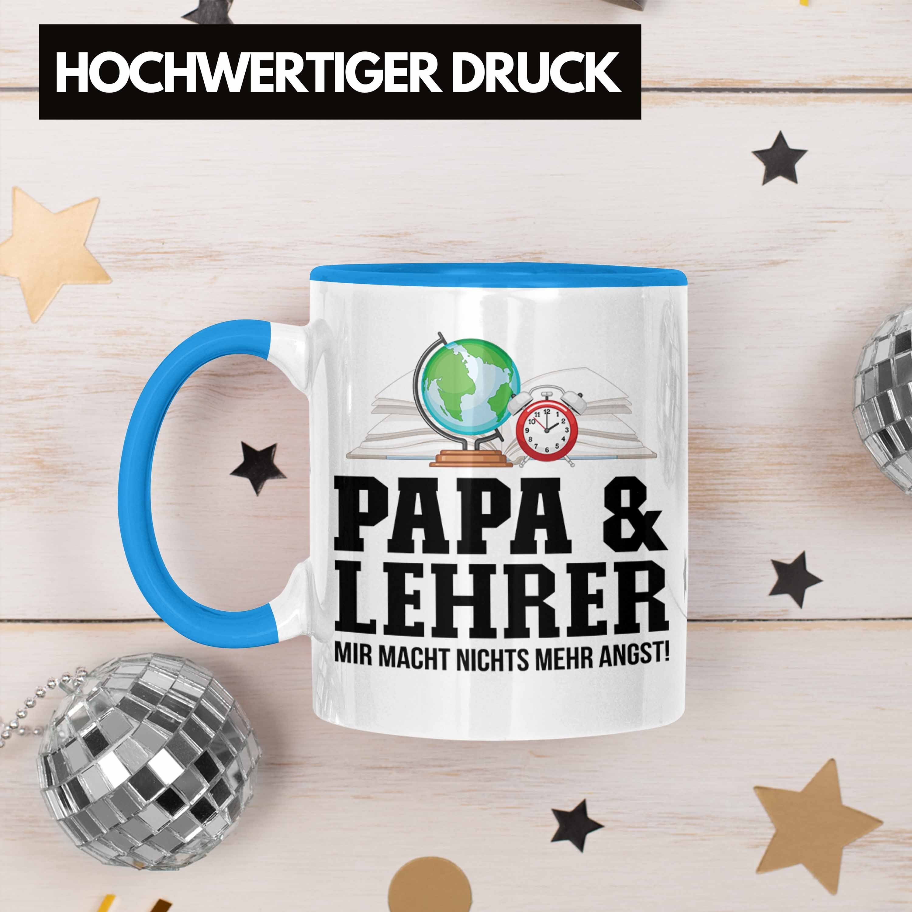 Lehrer und Tasse für Trendation Blau Lehrer Geschenkidee - Vater Trendation Tasse Gebur Papa