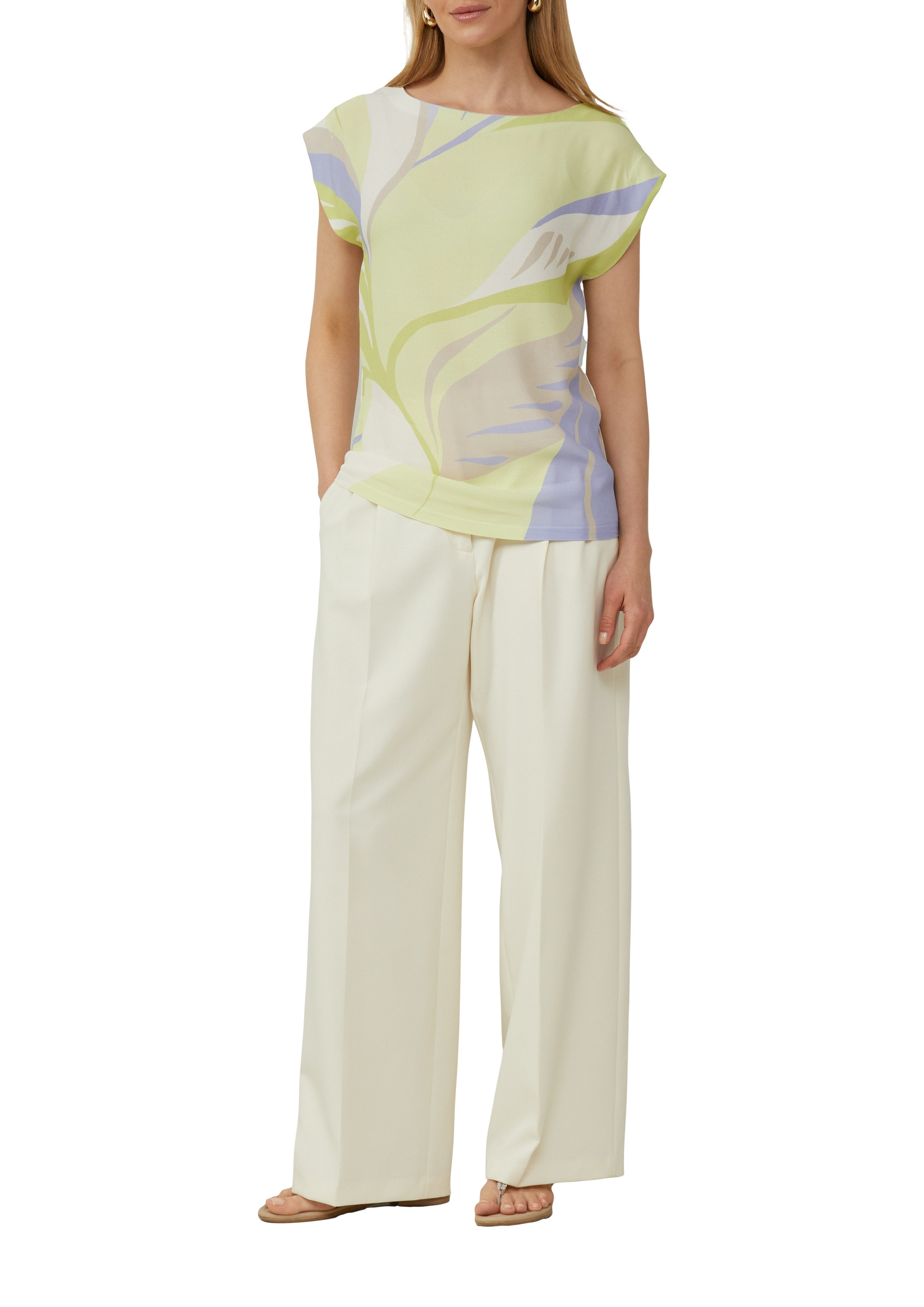 s.Oliver BLACK LABEL T-Shirt mit All-Over Print günstig online kaufen