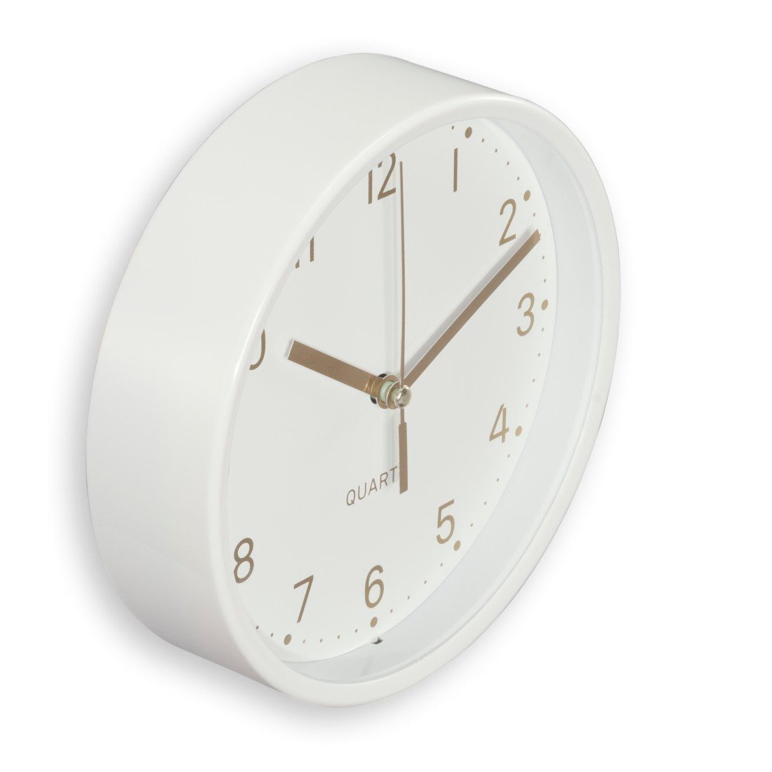 Hama Tischuhr Tischuhr "Madeira", Ø 16 cm, ohne Ticken, Weiß geräuscharm, m günstig online kaufen