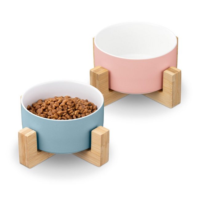 Navaris Napf Futternapf Set aus Keramik – 2x Hundenapf Katzennapf, Futternapf Set aus Keramik – 2x Hundenapf Katzennapf