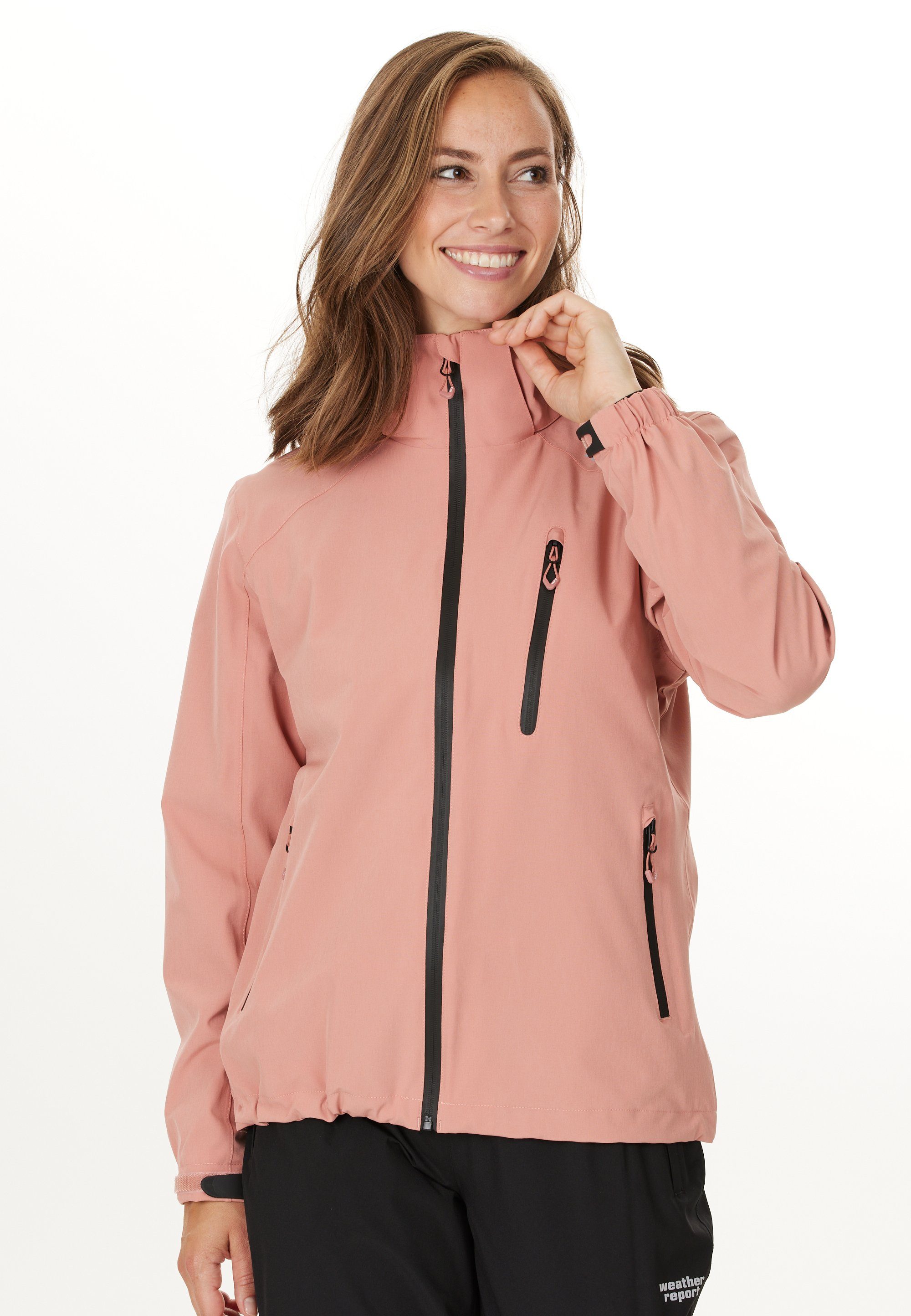 WEATHER REPORT Outdoorjacke wasserdichter W-PRO15000 CAMELIA Beschichtung mit rosa