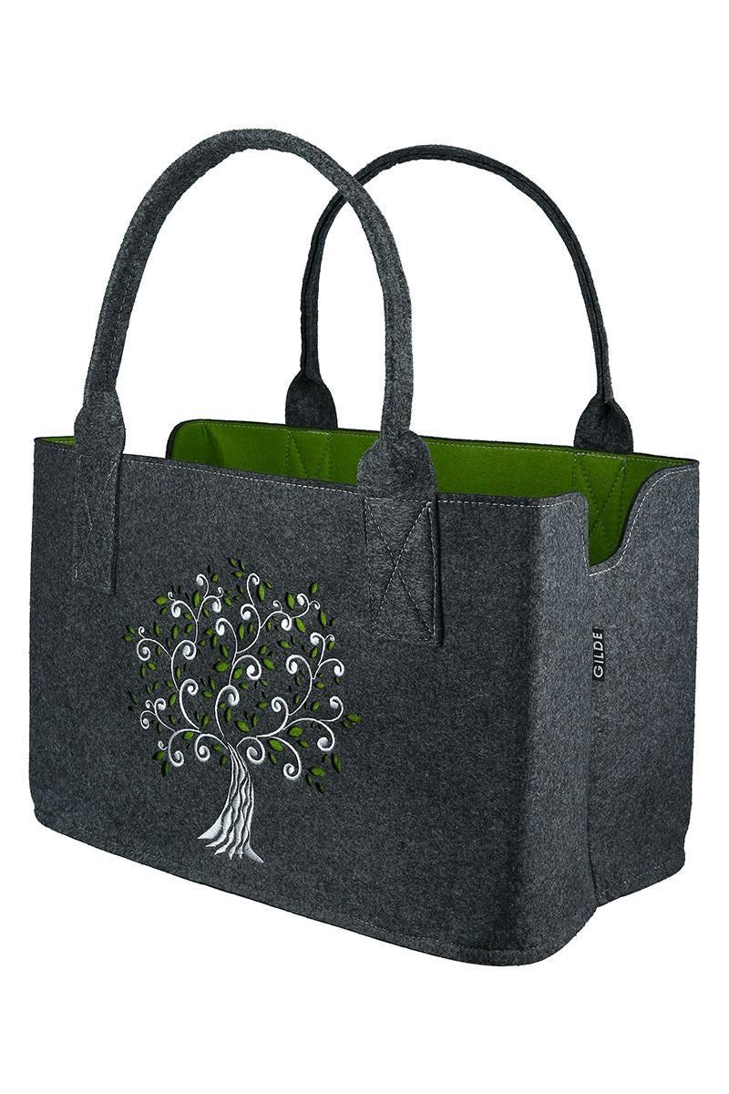 GILDE Einkaufsshopper Filztasche "Lebensbaum" Shoppingtasche Tragetasche, Handtasche, Gesche – Bild 3 von 4