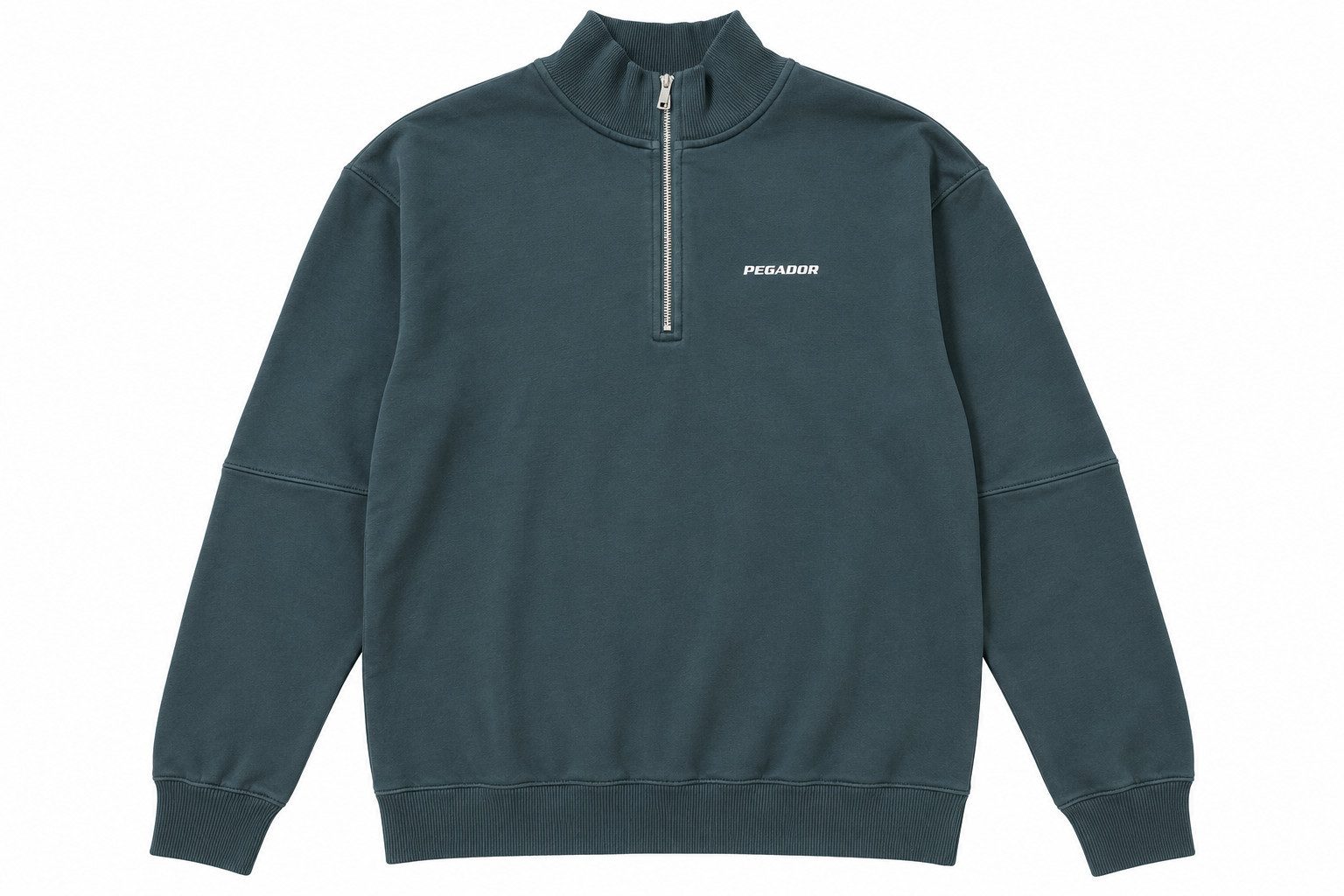 PEGADOR Langarmshirt Logo Oversized Half Zip Sweater PGDR-1570-733/004