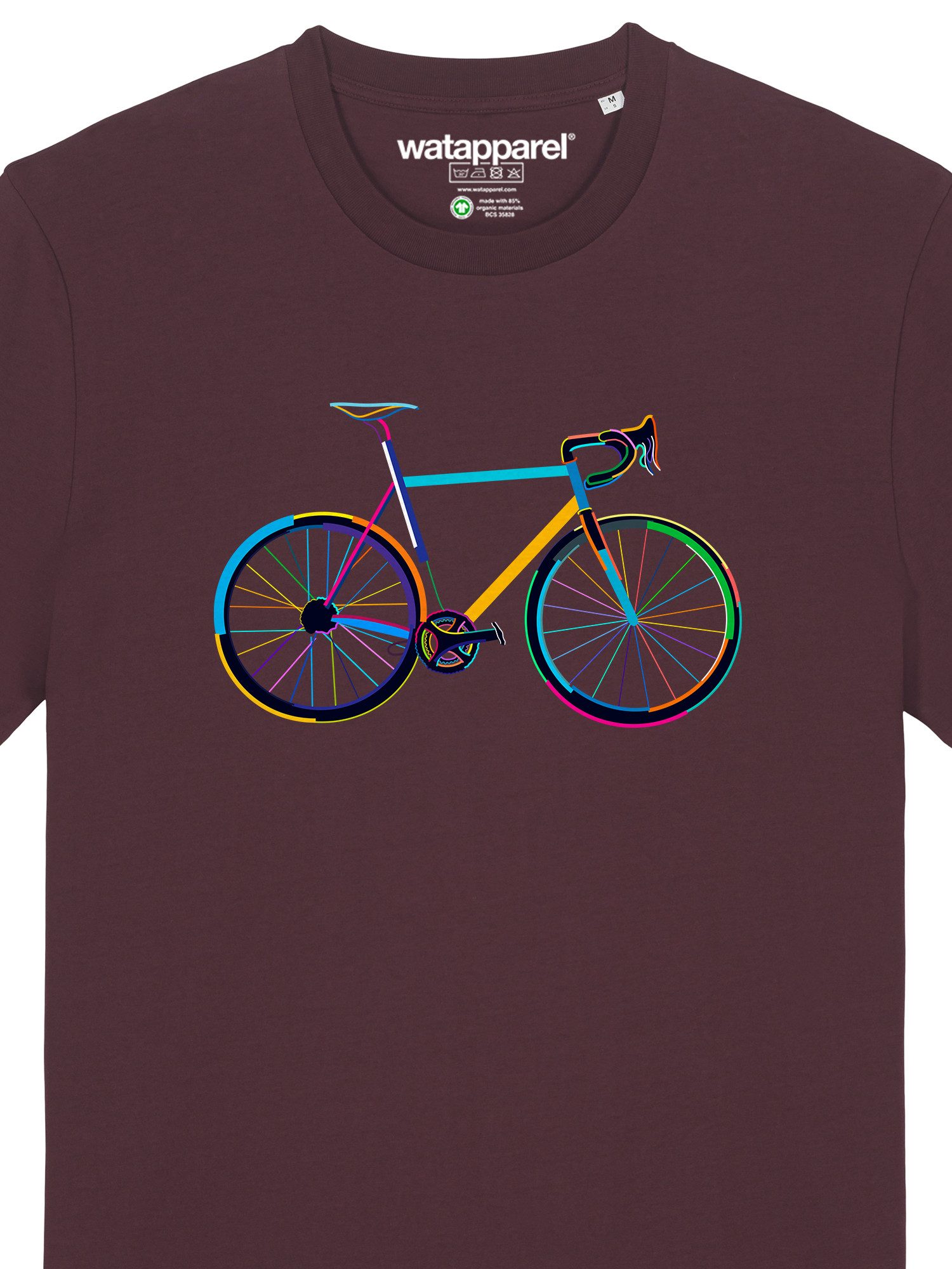 wat? Apparel T-Shirt Fahrrad by night