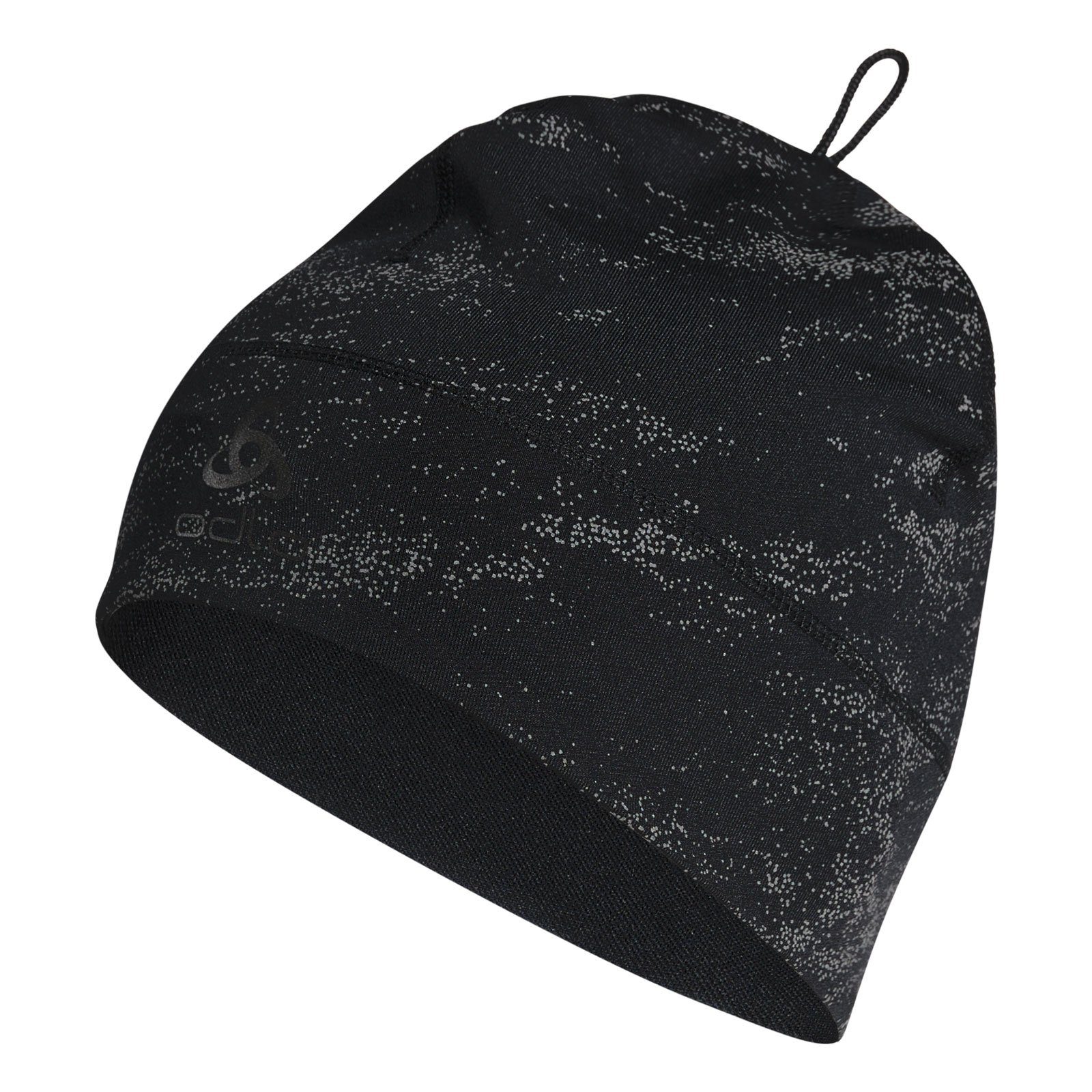 Eco Polyknit Reflective Logo schwarz mit Beanie Warm reflektierendem Odlo