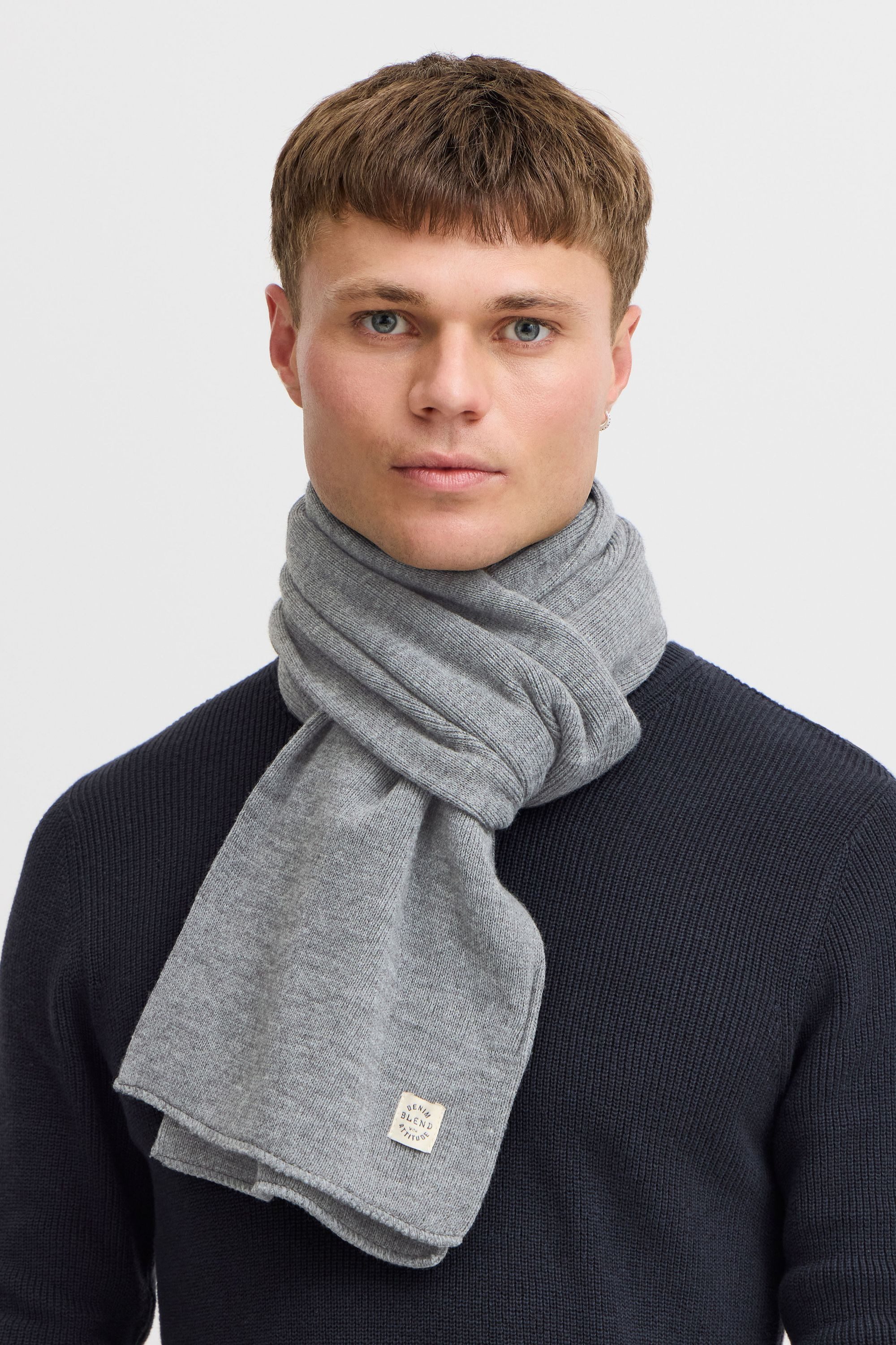 Blend Strickschal BHScar, Schal mit Logobadge günstig online kaufen