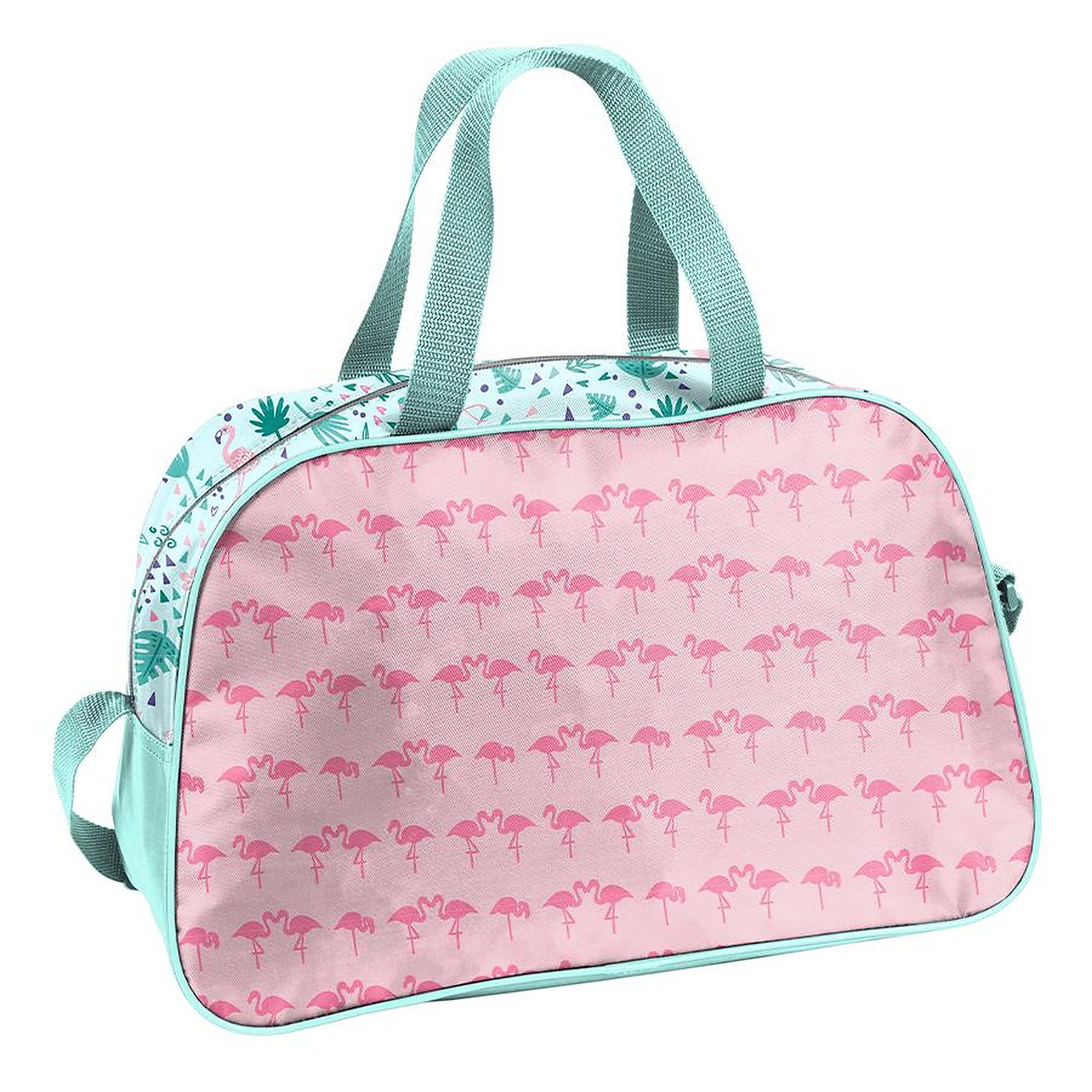 PASO Sporttasche Flamingo Kindersporttasche Trainingstasche (1-tlg., Einzelteil), Schwimmbadtasche leicht Mädchen