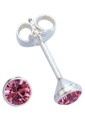 Firetti Paar Ohrstecker Schmuck Geschenk Silber 925 Ohrschmuck Solitär, Made in Germany - mit Zirkonia (synth)