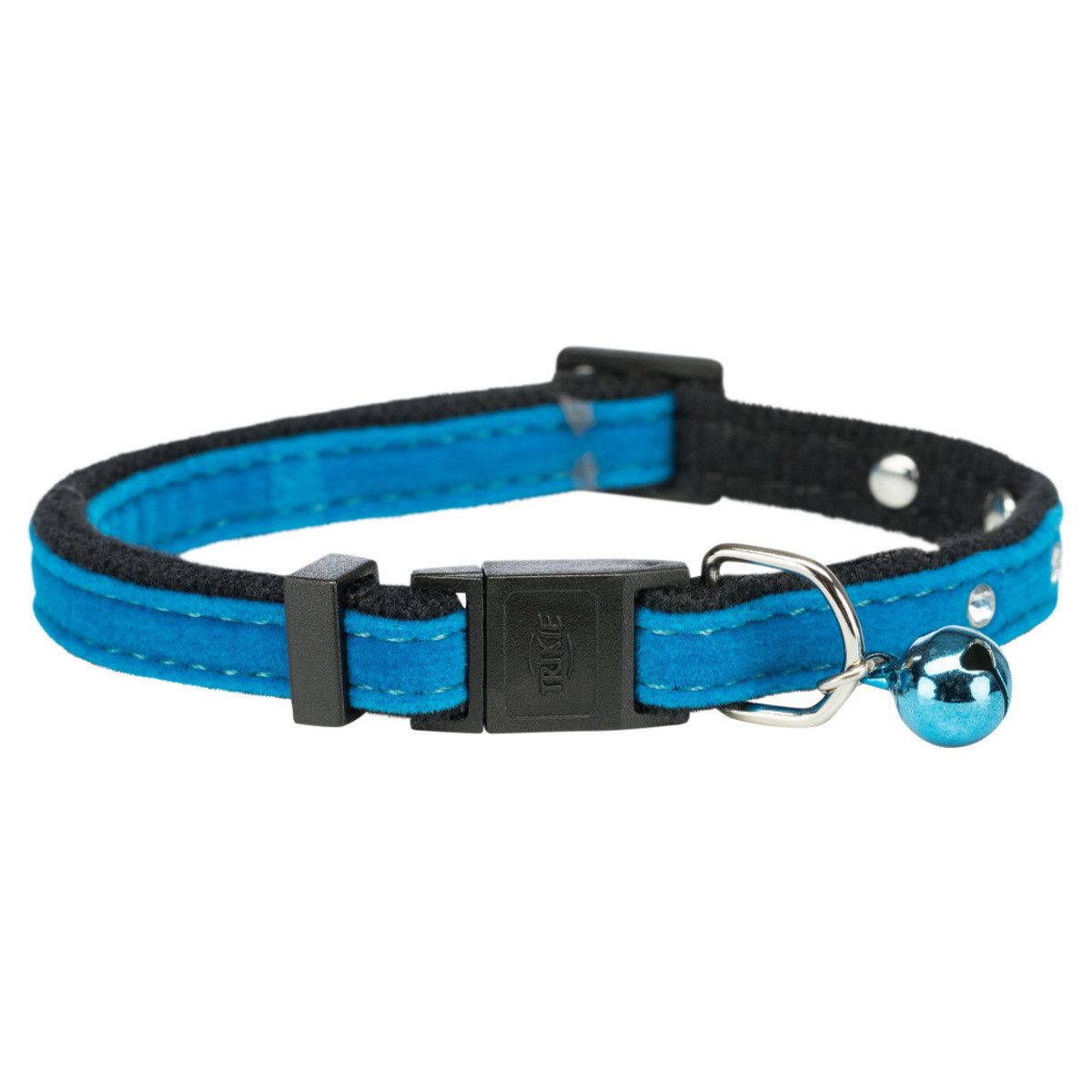TRIXIE Katzen-Halsband Katzenhalsband mit Strassbesatz, Samt