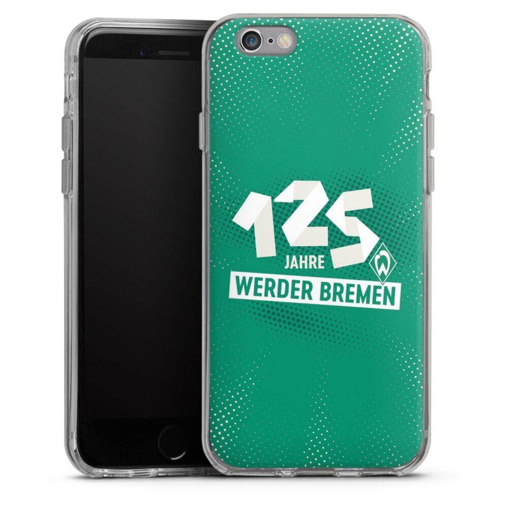 DeinDesign Handyhülle 125 Jahre Werder Bremen Offizielles Lizenzprodukt, Apple iPhone 6 Silikon Hülle Bumper Case Handy Schutzhülle