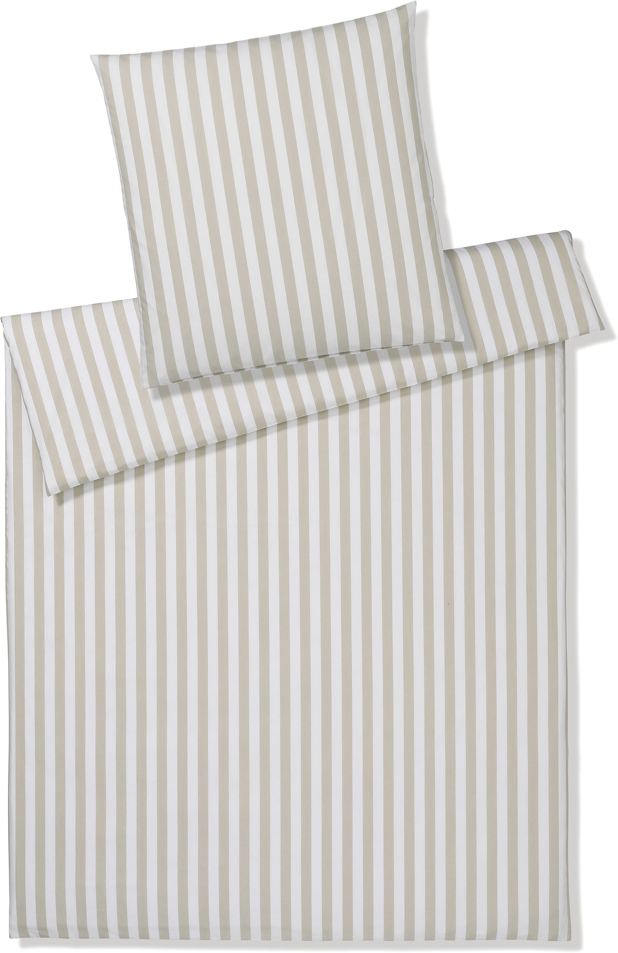 Elegante Bettwäsche Lido, Perkal, 2 teilig, angenehmes Hautgefühl