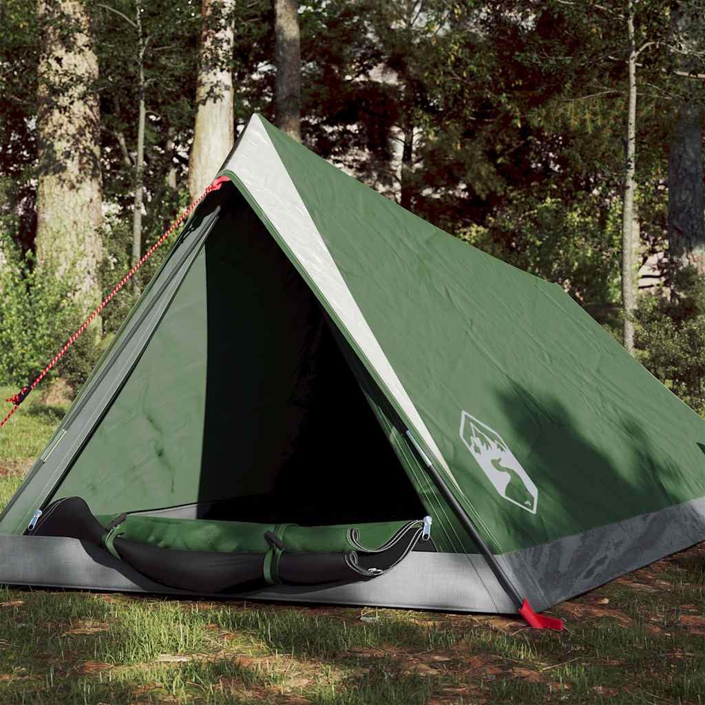vidaXL Kuppelzelt Campingzelt 2 Personen Grün Wasserfest, (1 tlg)