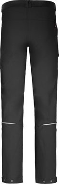 Bergson Outdoorhose FROSLEV COMFORT Herren Wanderhose, recycelt, elastisch, 7 Taschen, Kurzgrößen, schwarz