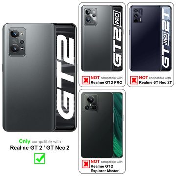 Cadorabo Handyhülle Realme GT / GT Neo 2T / Q3 PRO Realme GT / GT Neo 2T / Q3 PRO, Klappbare Handy Schutzhülle - Hülle - mit Standfunktion und Kartenfach