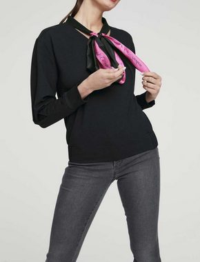 heine Sweatshirt HEINE Damen Sweatshirt mit Schluppe, schwarz-pink