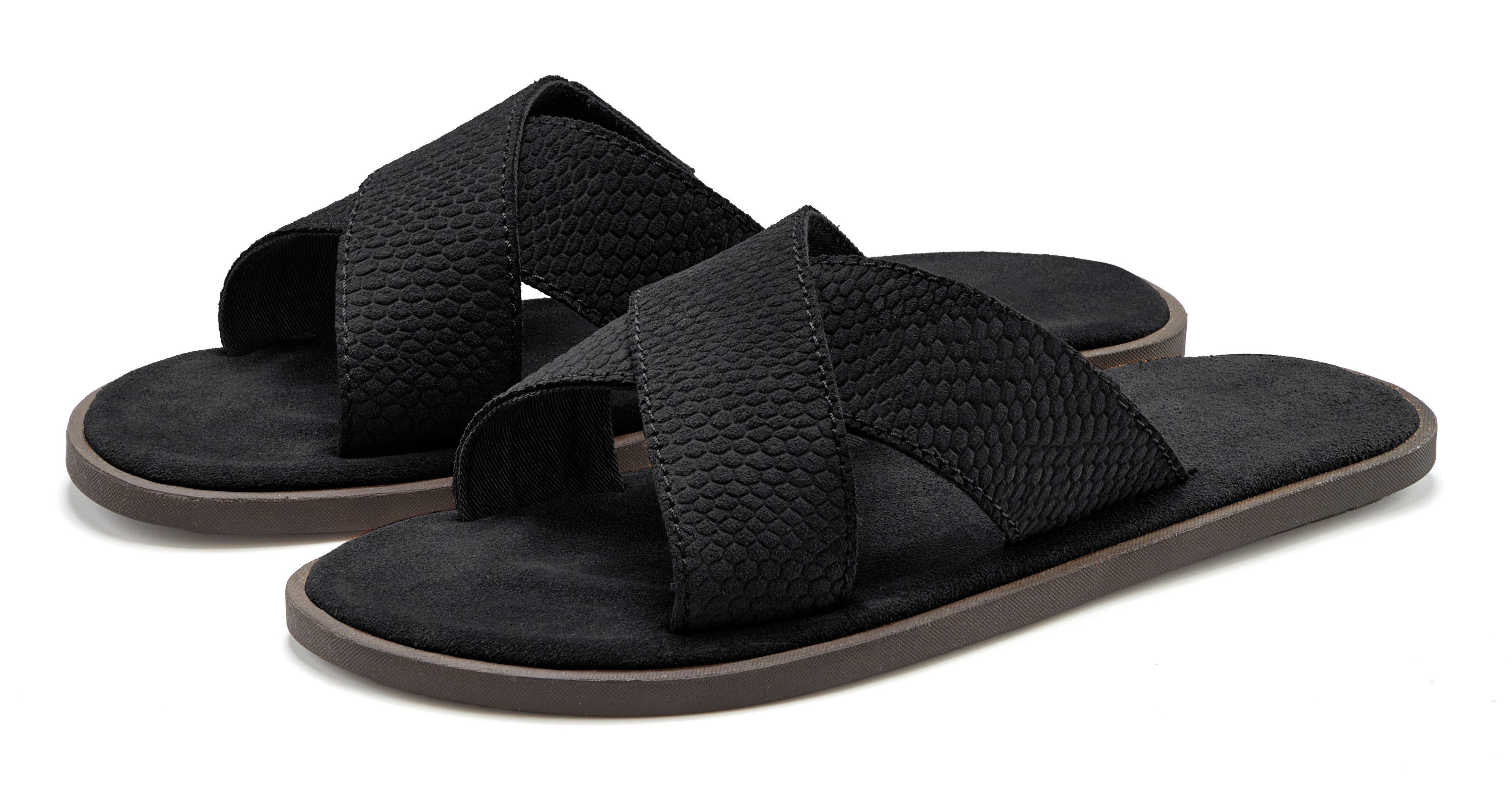 Beachtime Sommerschuhe, offener Schuh, Sandale Pantolette NEU aus weichem Leder mit leichter Sohle
