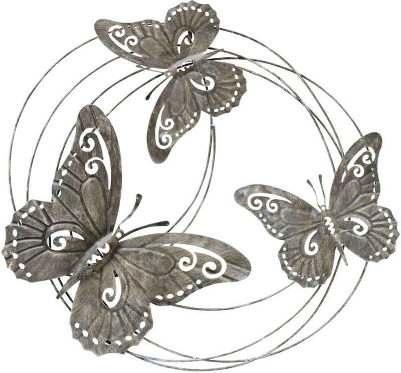 BOLTZE Wanddekoobjekt »Wandobjekt Schmetterlinge« (1 St)