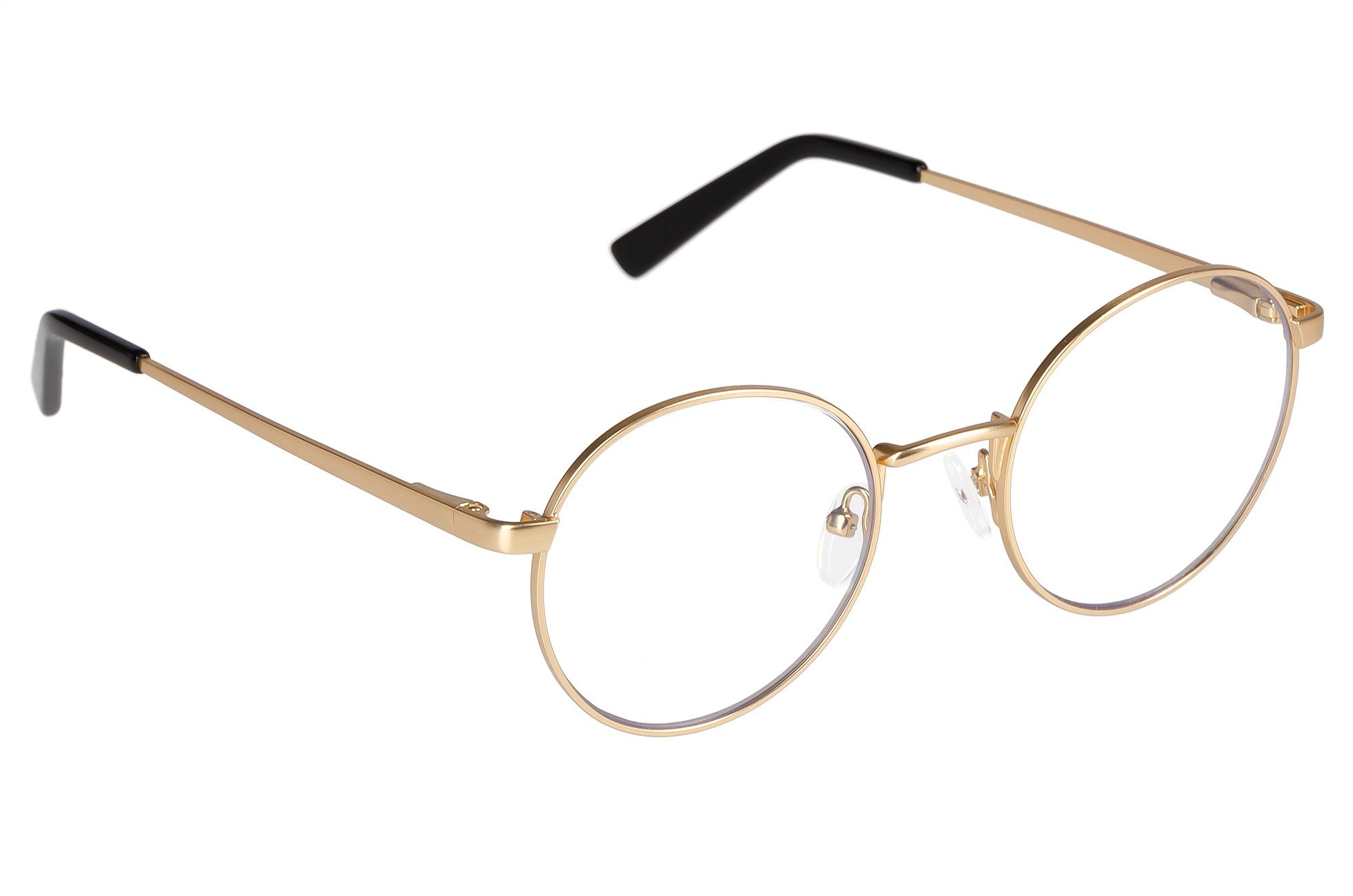 Edison & King Lesebrille Delight, runde Brille im Retro-Stil Gold-Antique