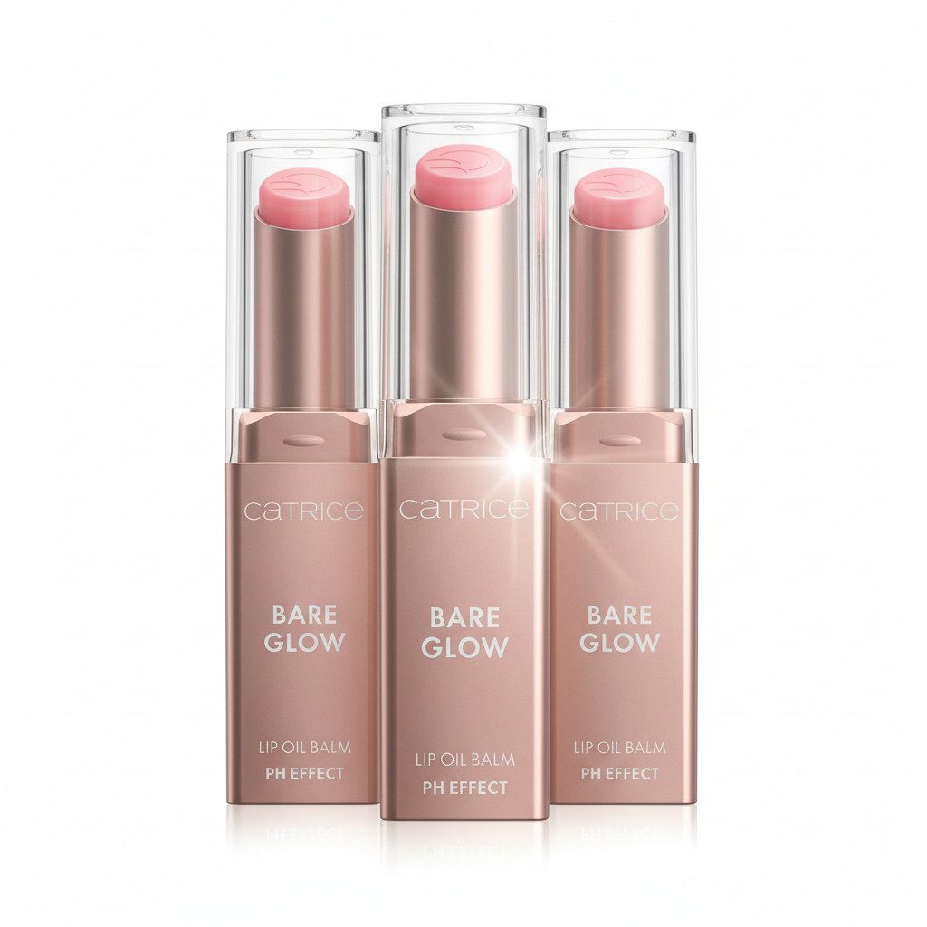 Catrice Lippenbalsam Bare Glow Lip Oil Balm, 3-tlg.