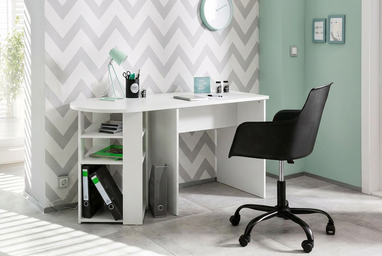 VOGL Möbelfabrik Schreibtisch, frei im Raum aufstellbar, Breite 135 cm, Made in Germany