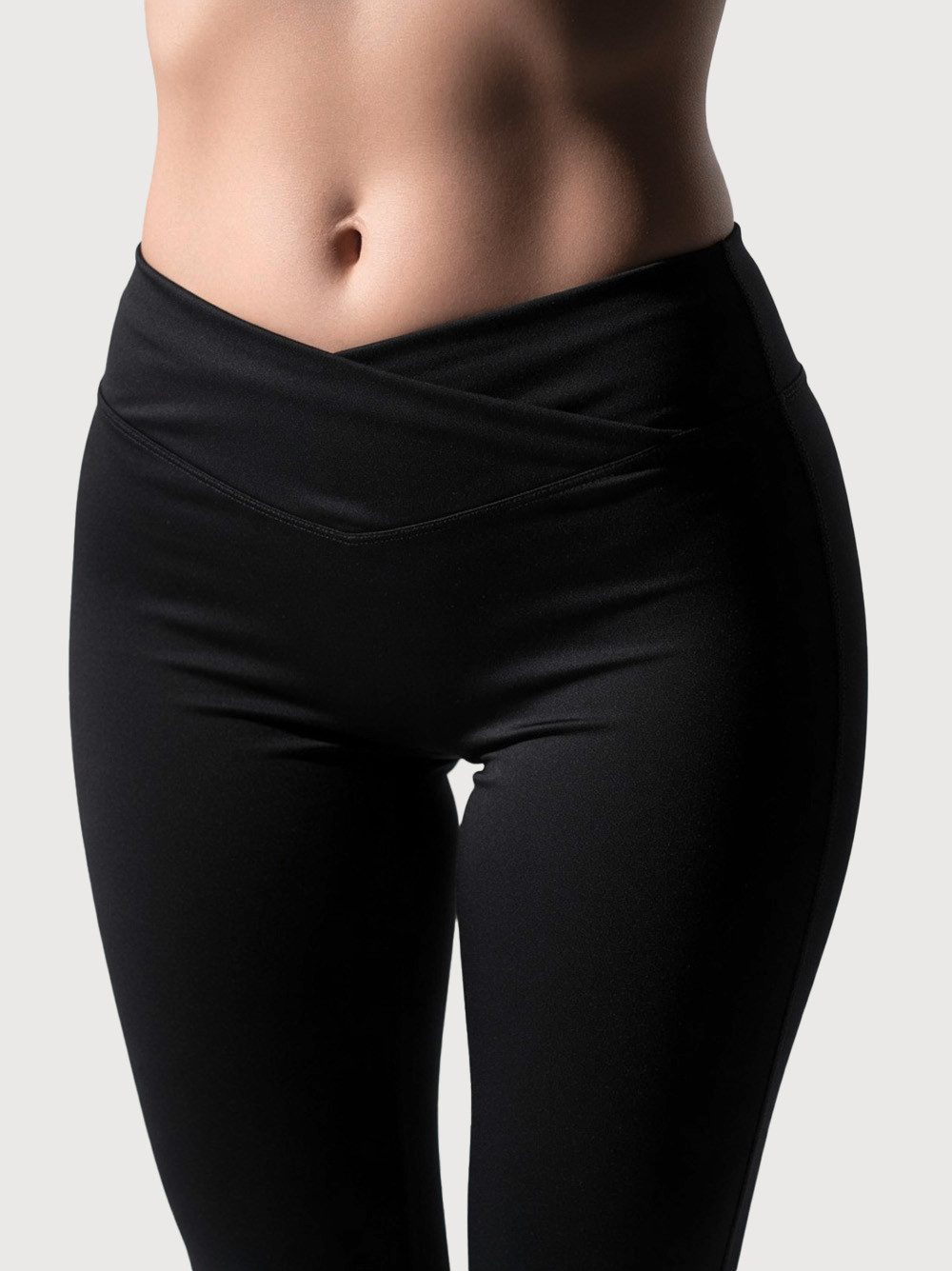 Strammer Max Performance® Schlaghose Flare Leggings Scrunch-Effekt, figurbetont
