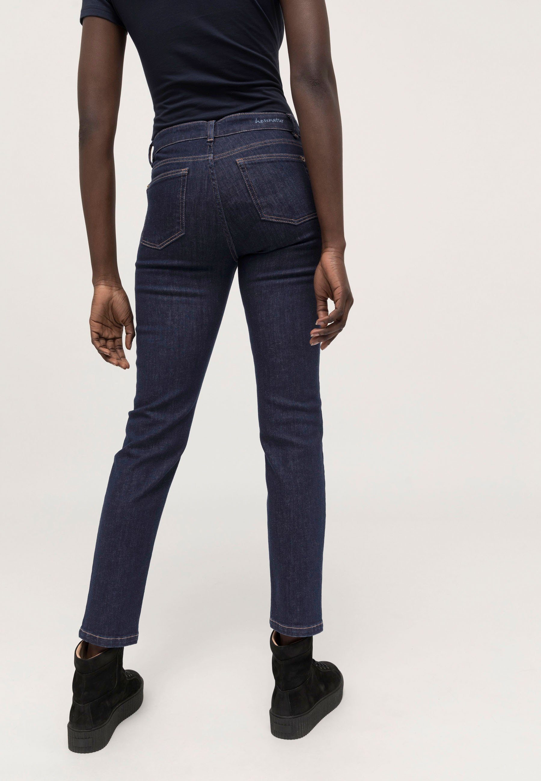 aus Lea Slim (1-tlg) Hessnatur Bio-Denim 5-Pocket-Jeans Fit