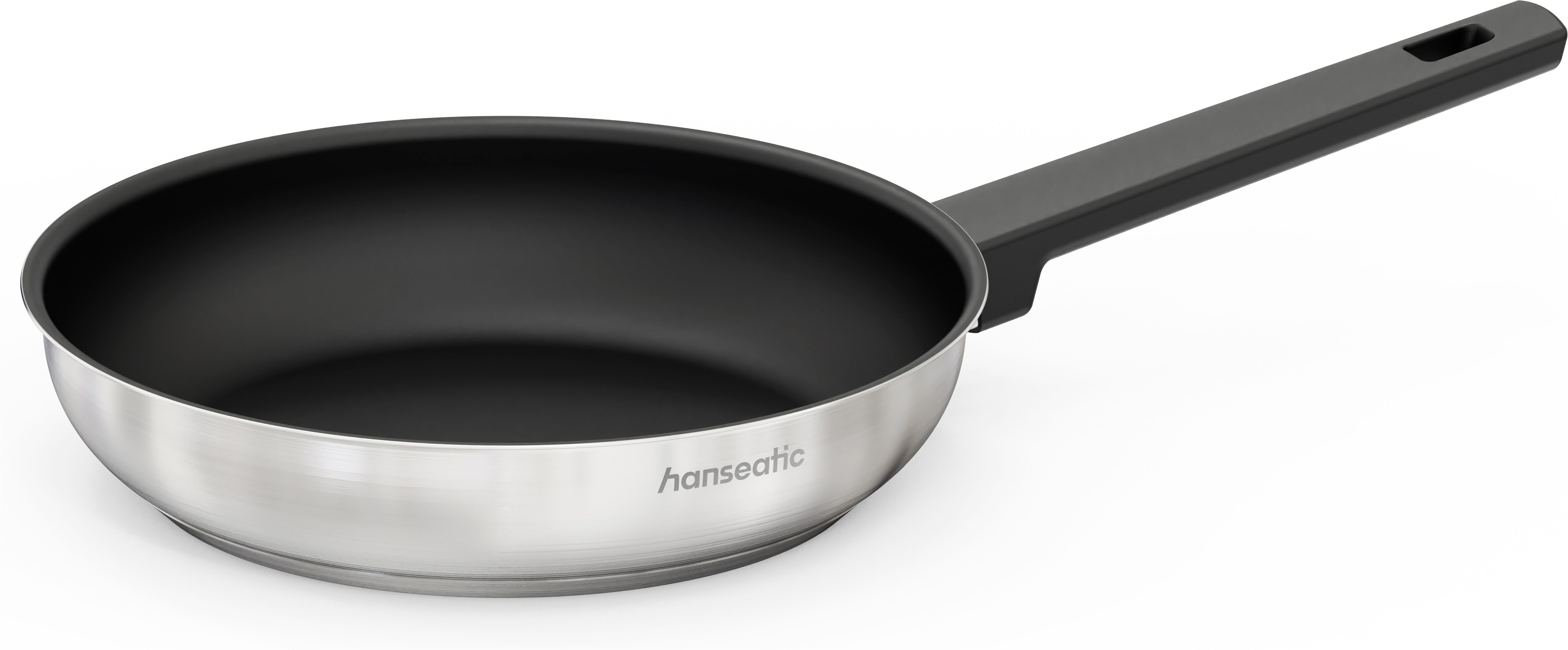 Hanseatic Bratpfanne SMART, Edelstahl 18/10 (1-tlg), Pfanne mit Antihaftbeschichtung, für alle Herdarten, inkl. Induktion