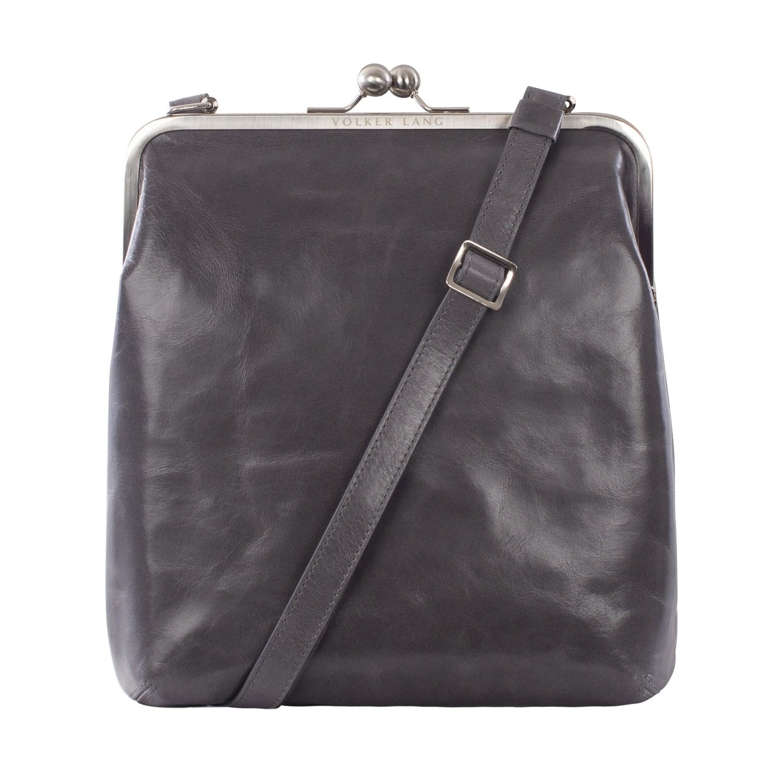 Schultertasche MATA  Elegante Damen Bügeltasche aus italienischem Leder