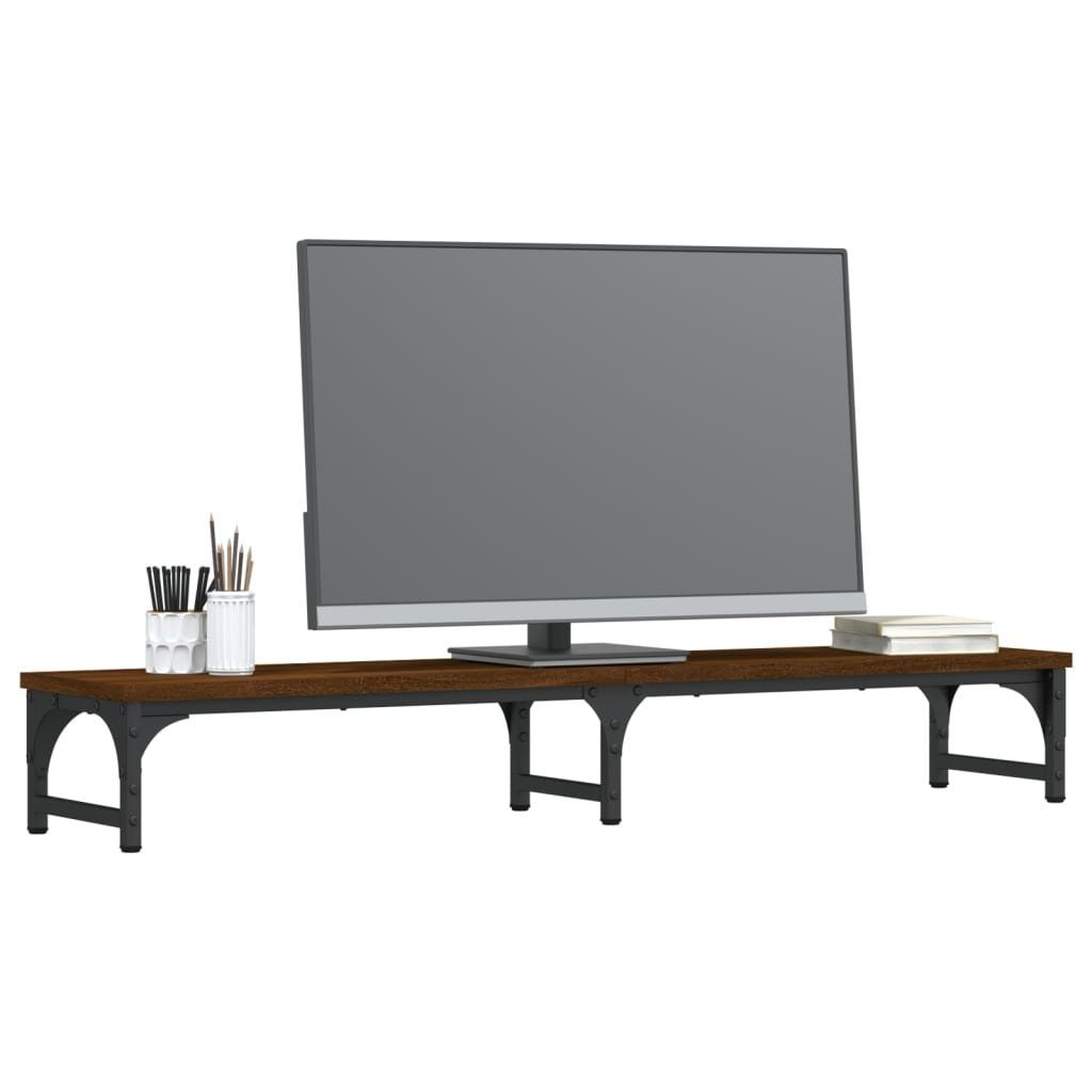 vidaXL Computertisch Monitorständer Braun Eichen-Optik 105x23x15,5 günstig online kaufen