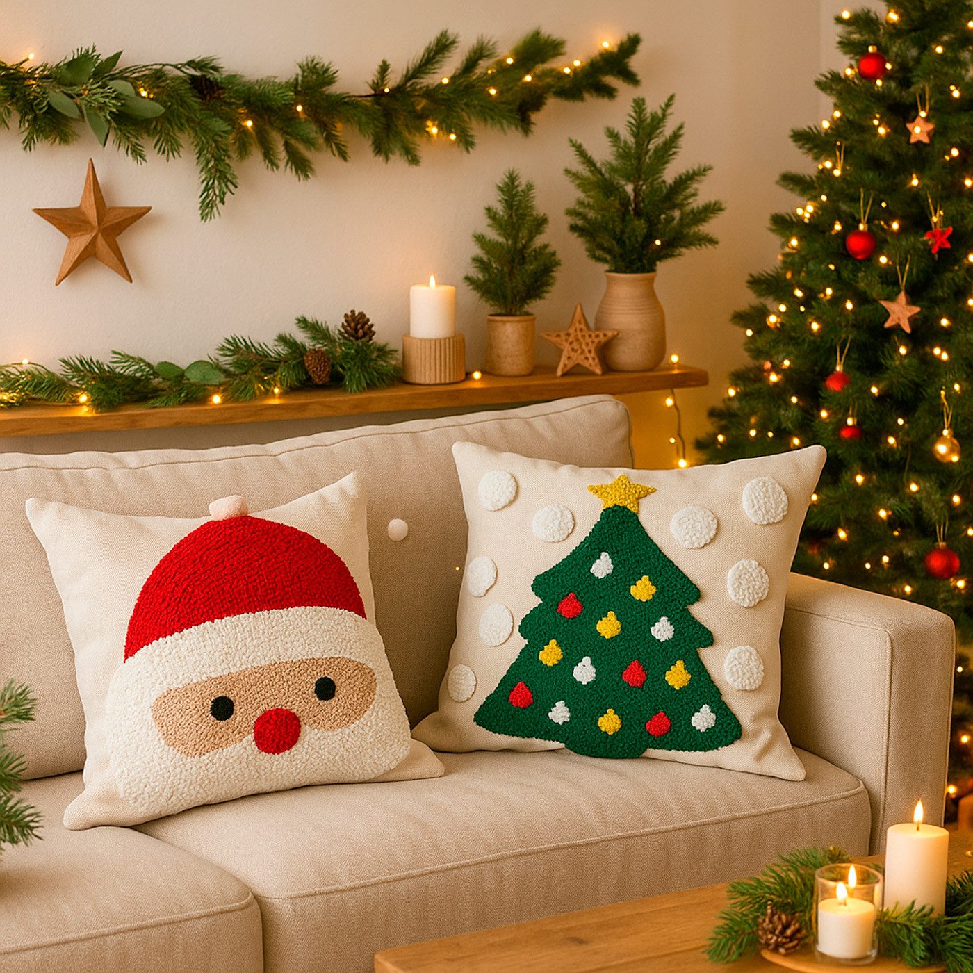 heimtexland Dekokissen natürliche Weihnachtsdeko Kissenhülle Zierkissen, ho günstig online kaufen