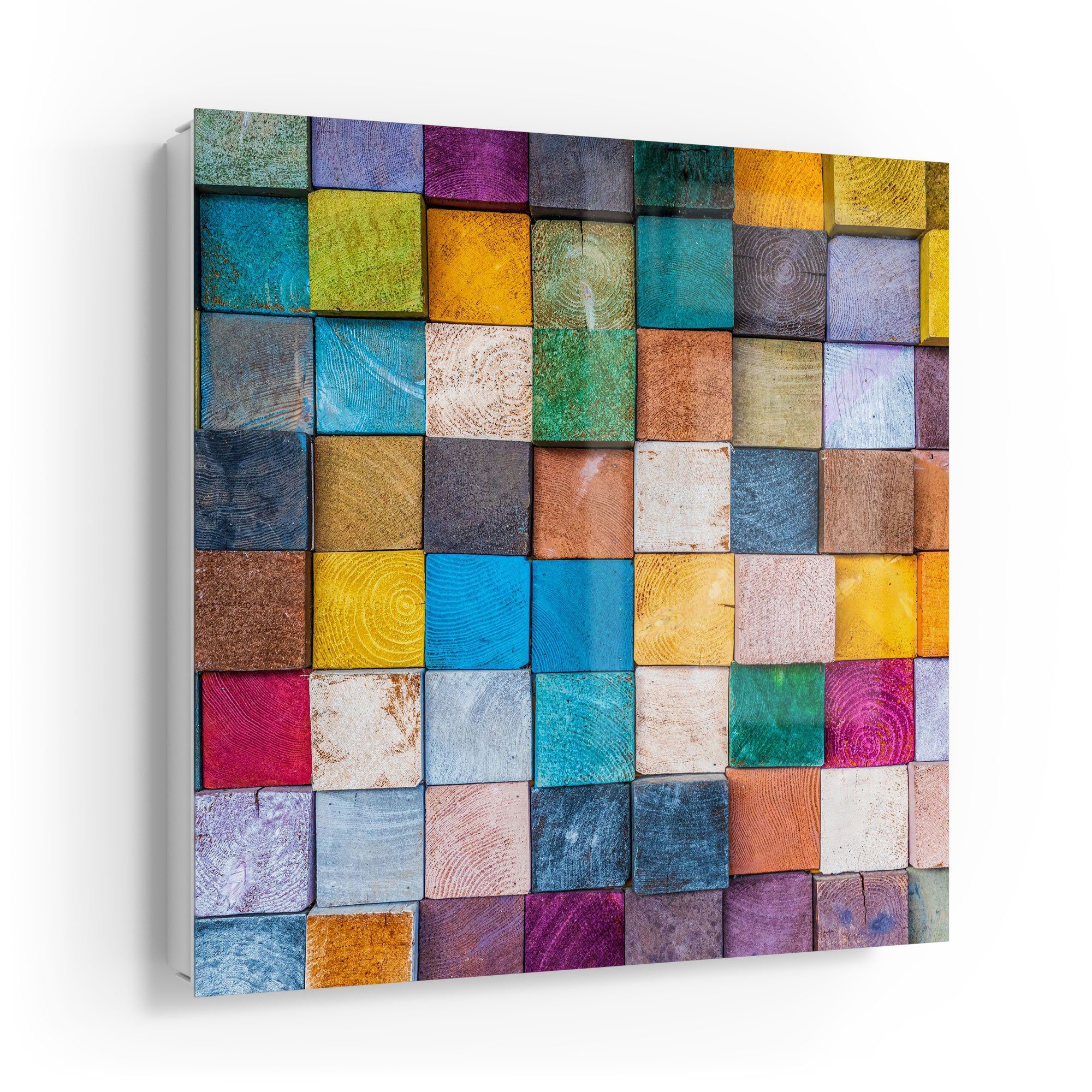 DEQORI Schlüsselkasten 'Buntes Holzmosaik', Glas Schlüsselbox günstig online kaufen