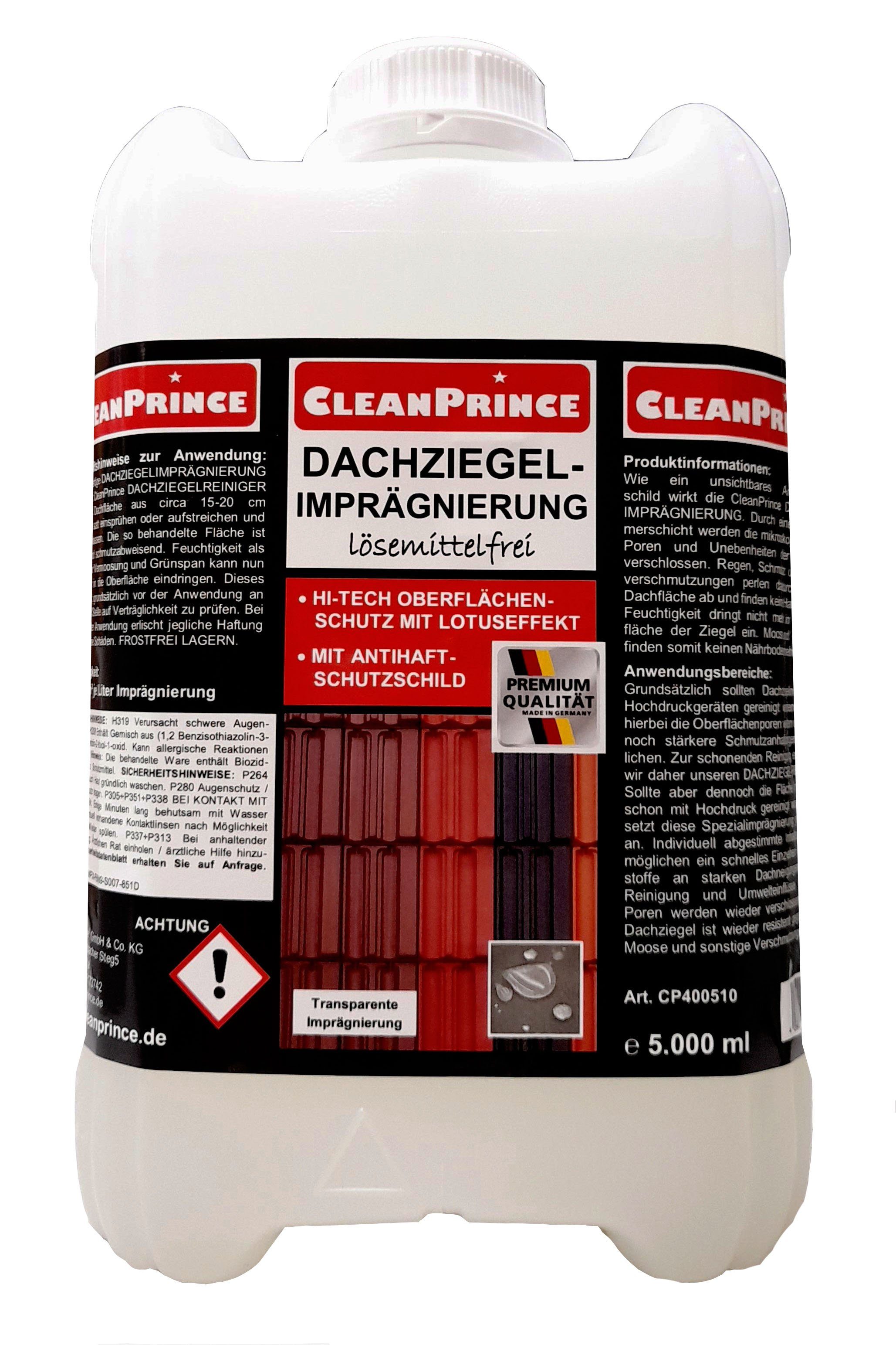 CleanPrince Dachziegelimprägnierung transparent Naturstein-Imprägnierung