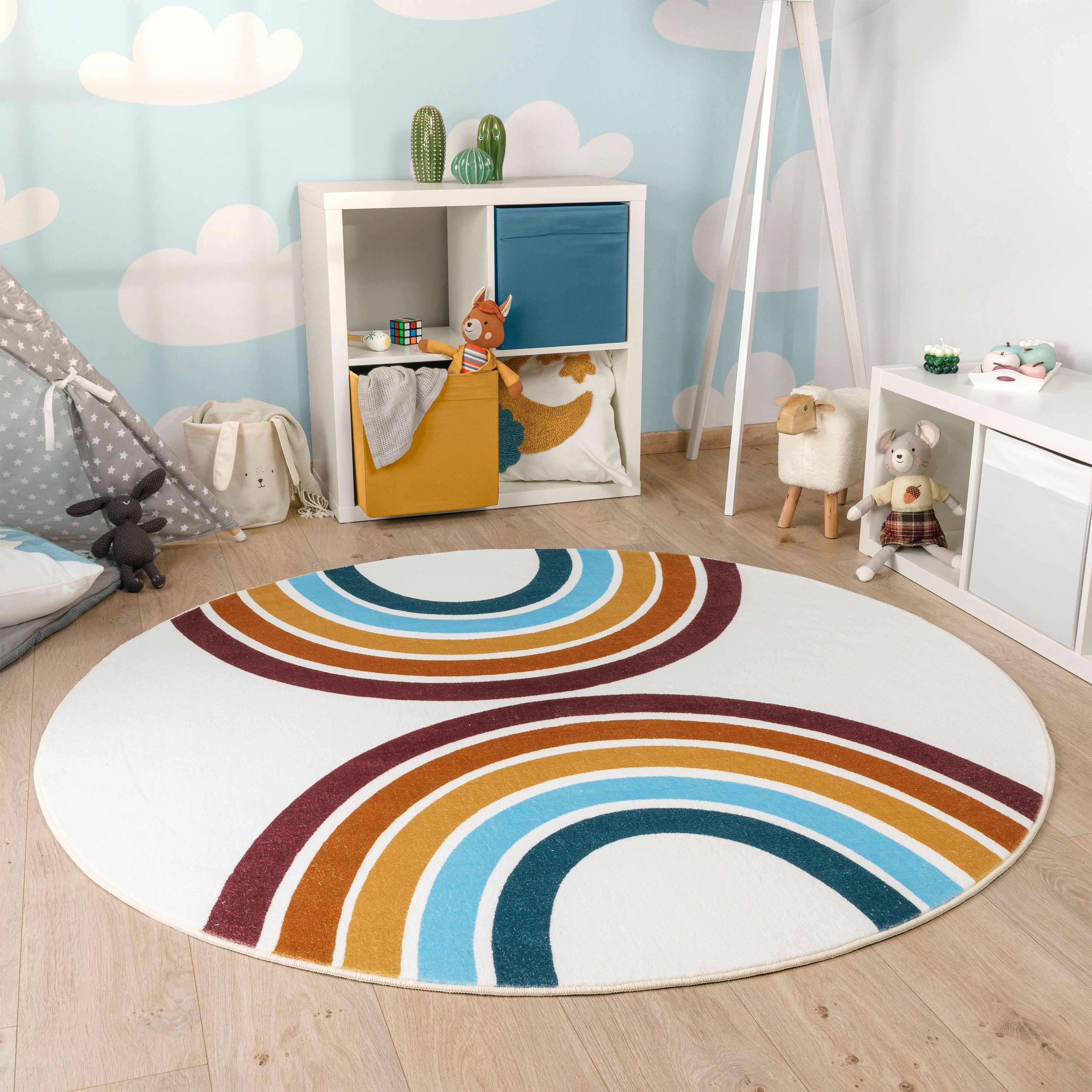 Paco Home Kinderteppich Niloya 361, rund, günstig online kaufen