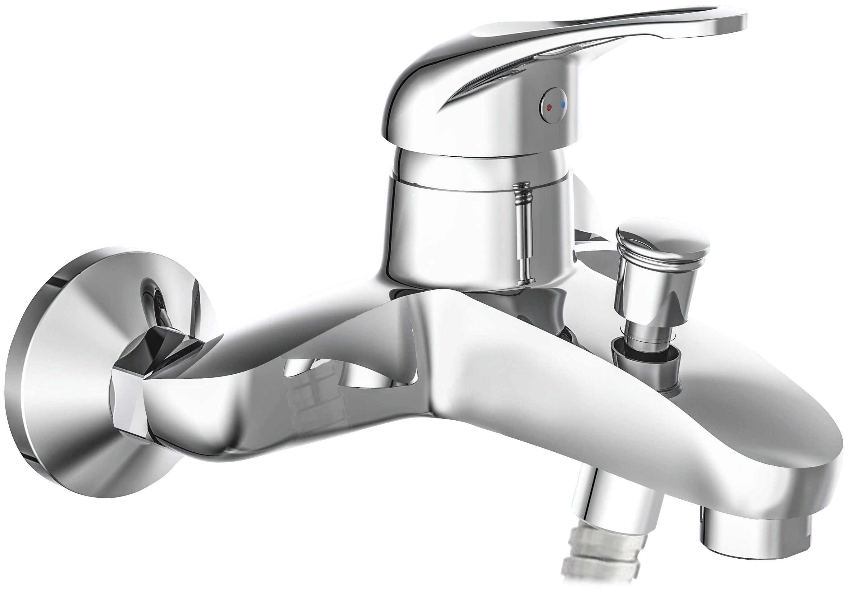 Schütte Wannenarmatur Calvino Mischbatterie Badewanne, Wasserhahn Bad, Wannenarmatur in Chrom