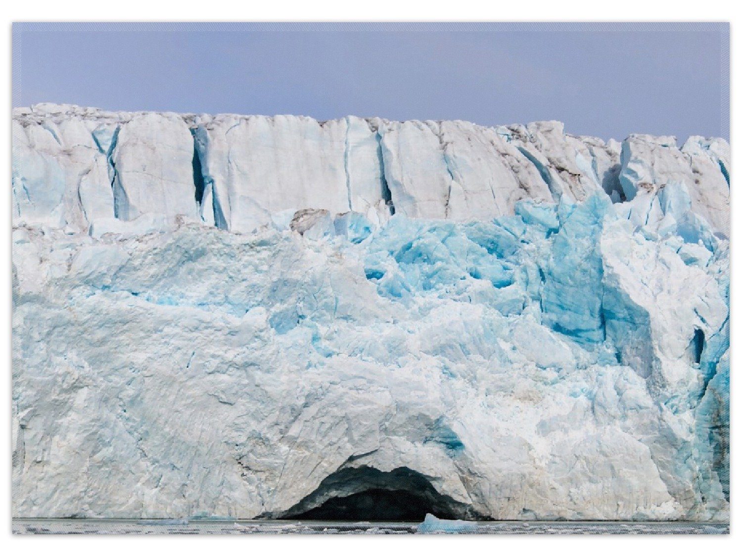 Wallario Teppich Gletscher im arktischen Meer, rechteckig, rutschfest