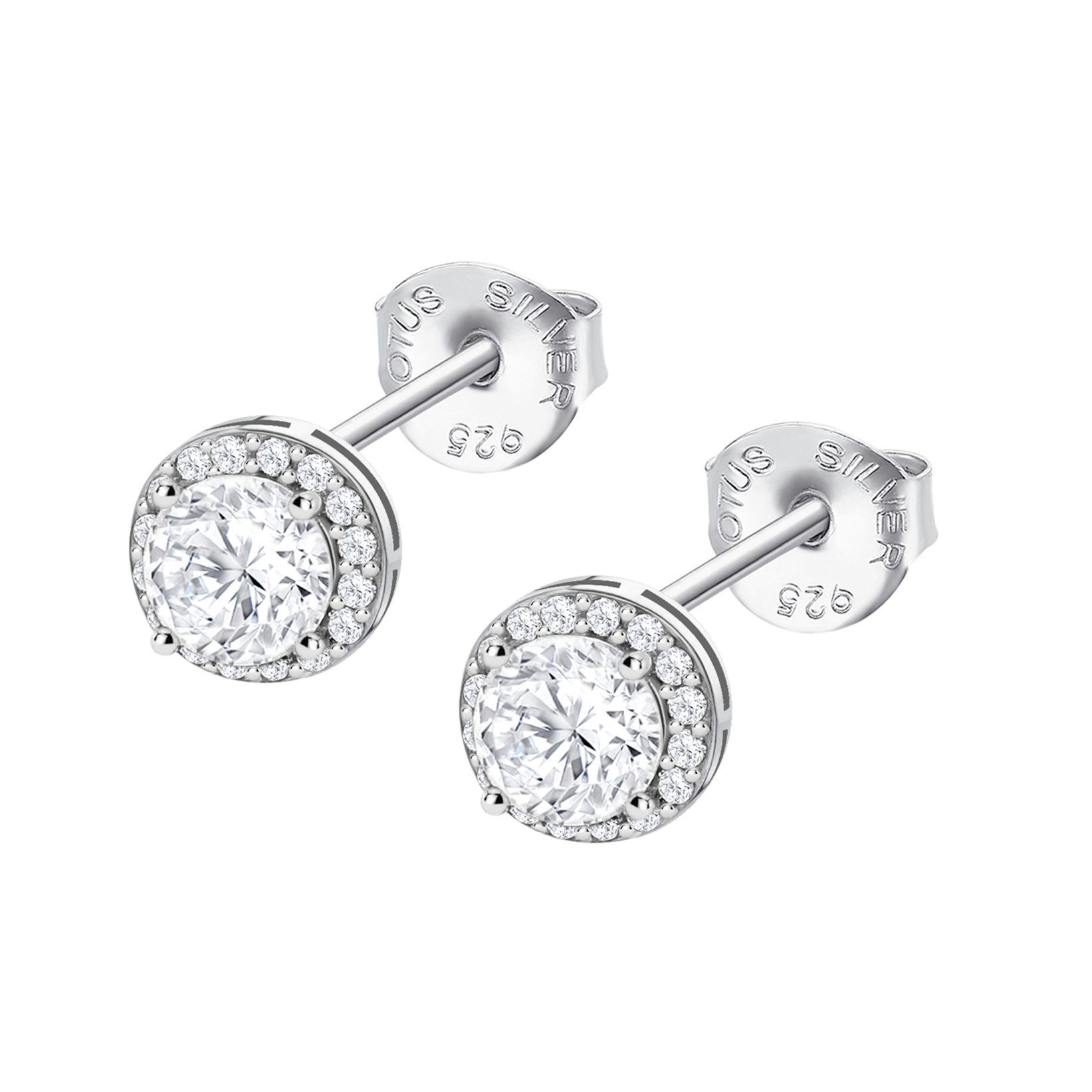 Lotus Paar Ohrstecker Silver Damen LP3104-4/1 Silber Zirkonia Rund 7 mm