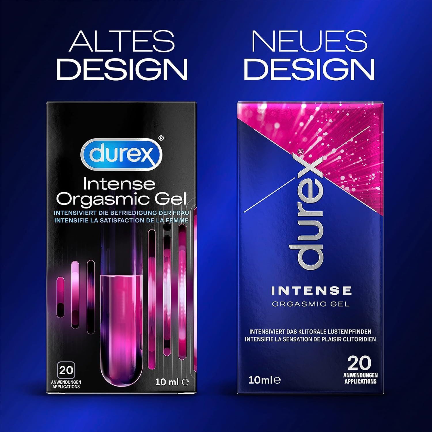 durex Gleitgel Durex Intense Orgasmic Gel 10ml, 1-tlg., kühlende & prickelnde Effekte!